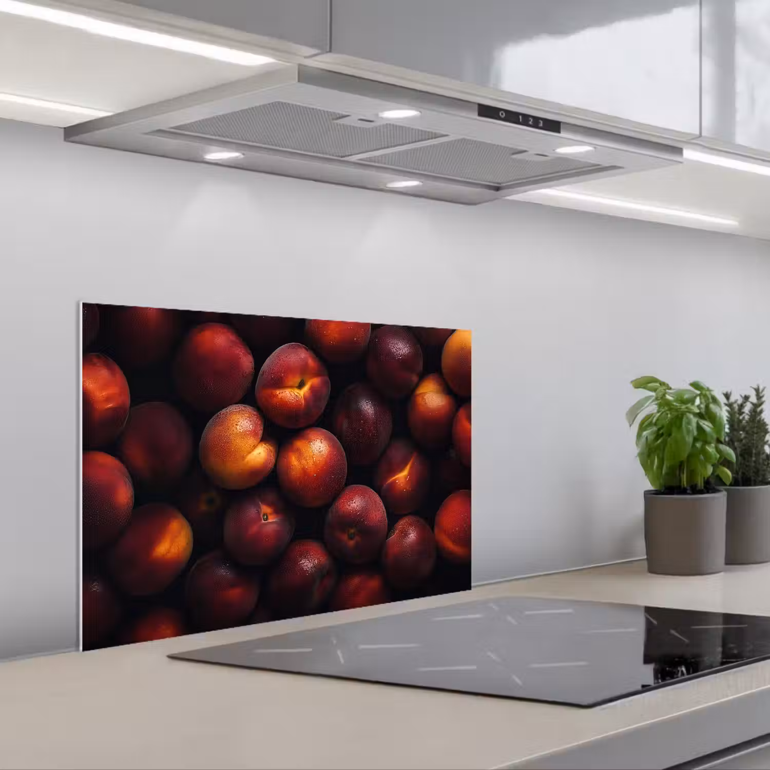 Fruit - Close up - Nectarines keuken achterwand spatscherm klein -3d_schuin