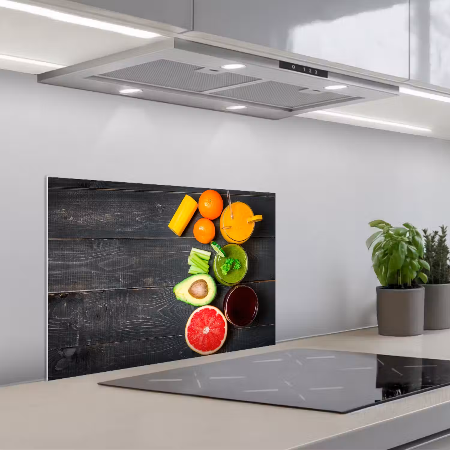 Fruit - Smoothie - Industrieel - Zomer keuken achterwand spatscherm klein -3d_schuin