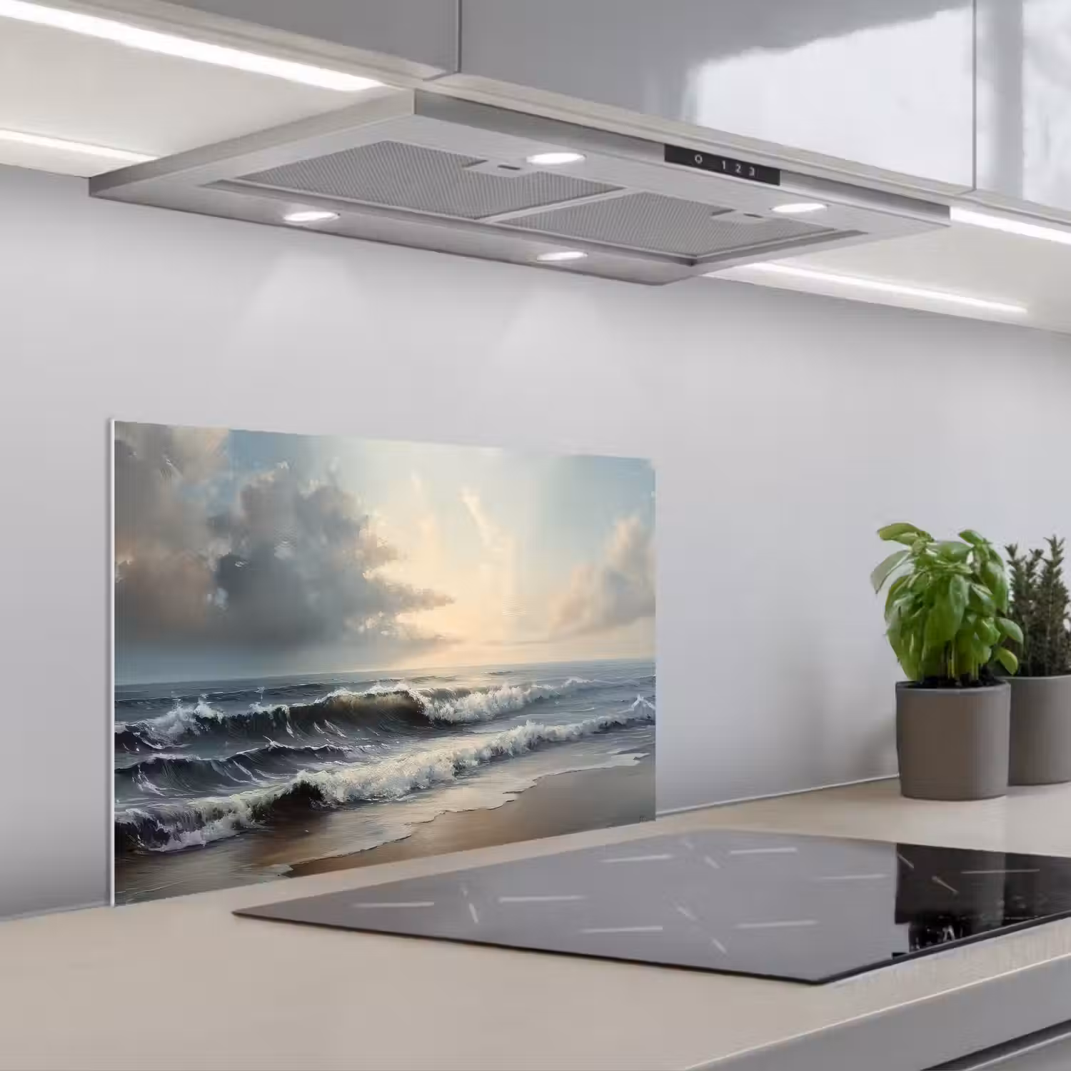 Strand - Zee - Zonsondergang keuken achterwand spatscherm klein -3d_schuin