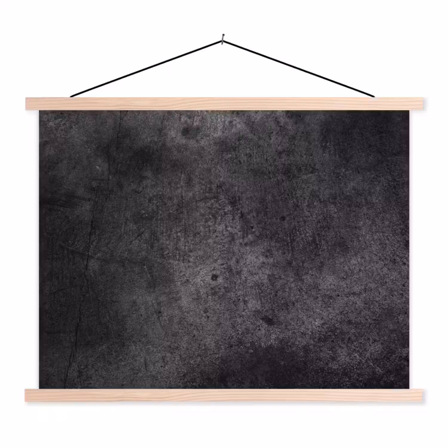 Beton - Structuur - Retro - Zwart - Grijs - Rustiek textielposter latten blank klein -3d