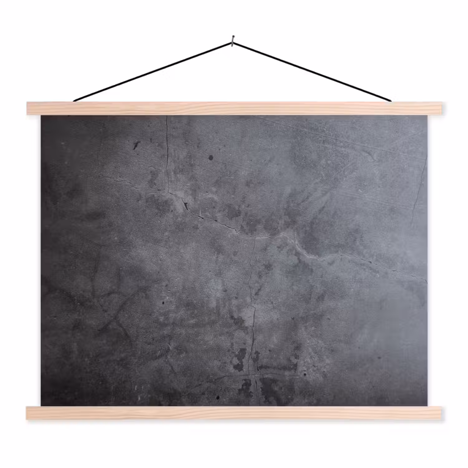 Industrieel - Beton - Grijs - Leisteen - Retro textielposter latten blank klein -3d