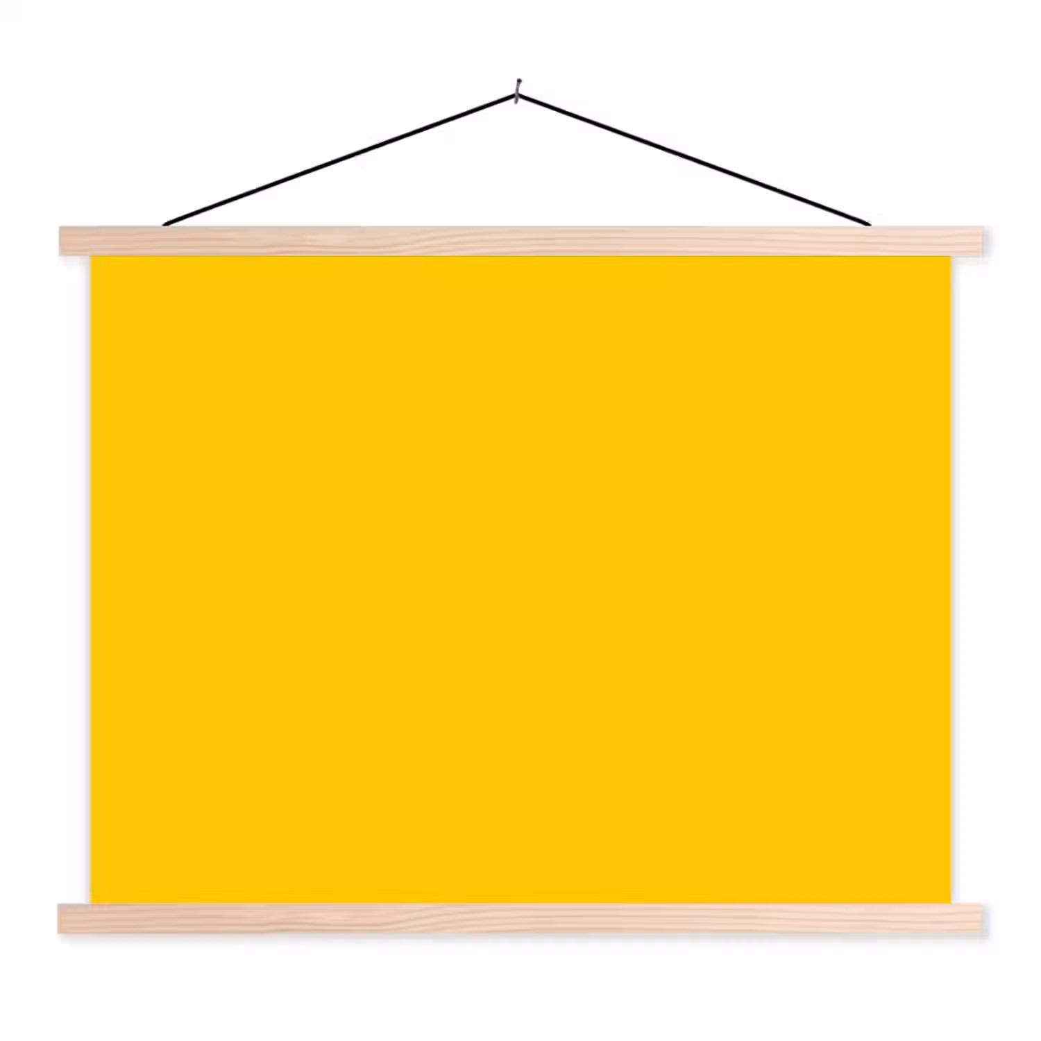Antique - Gold - Geel textielposter latten blank klein 122 -3d