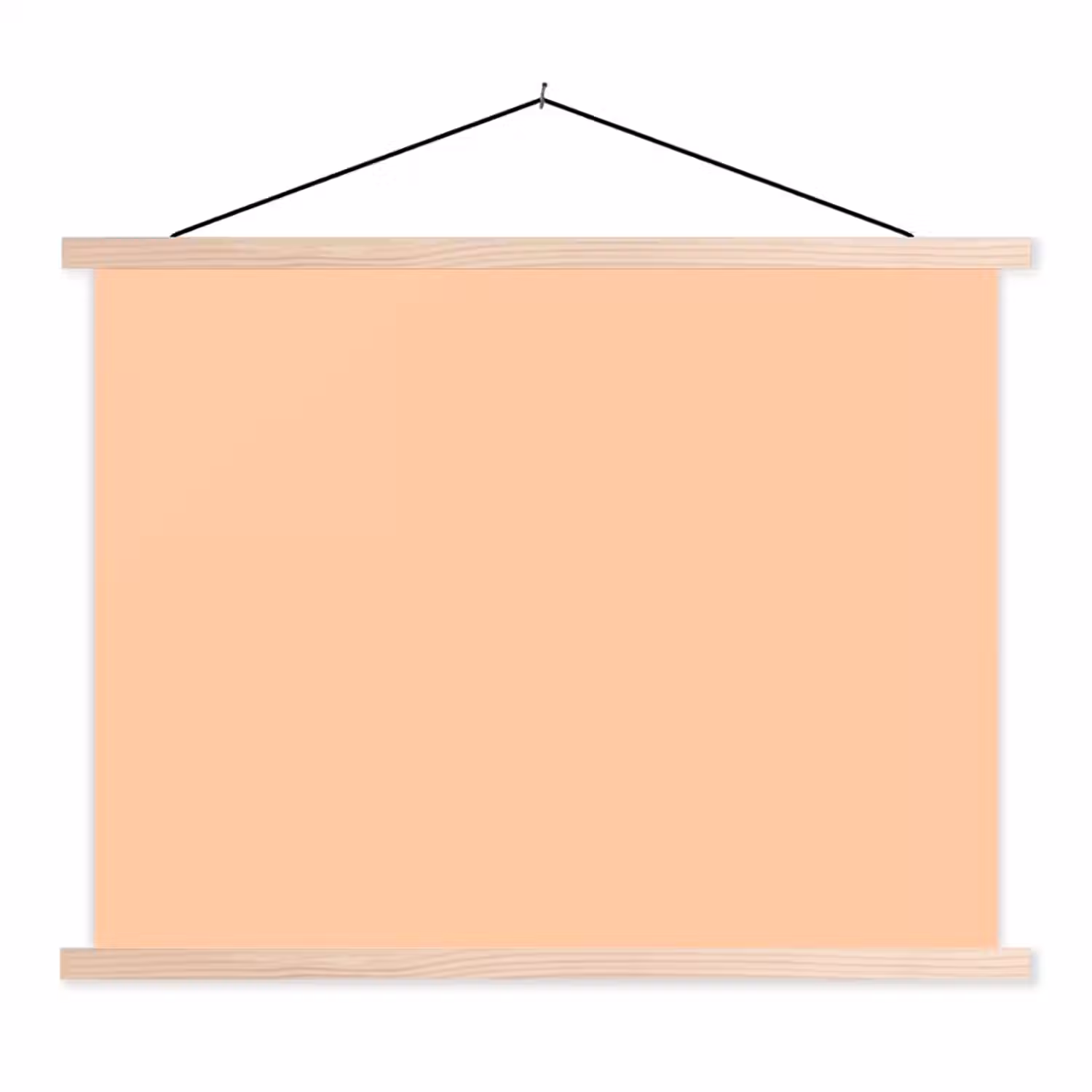 Apricot - Blush - Nude textielposter latten blank klein 122 -3d