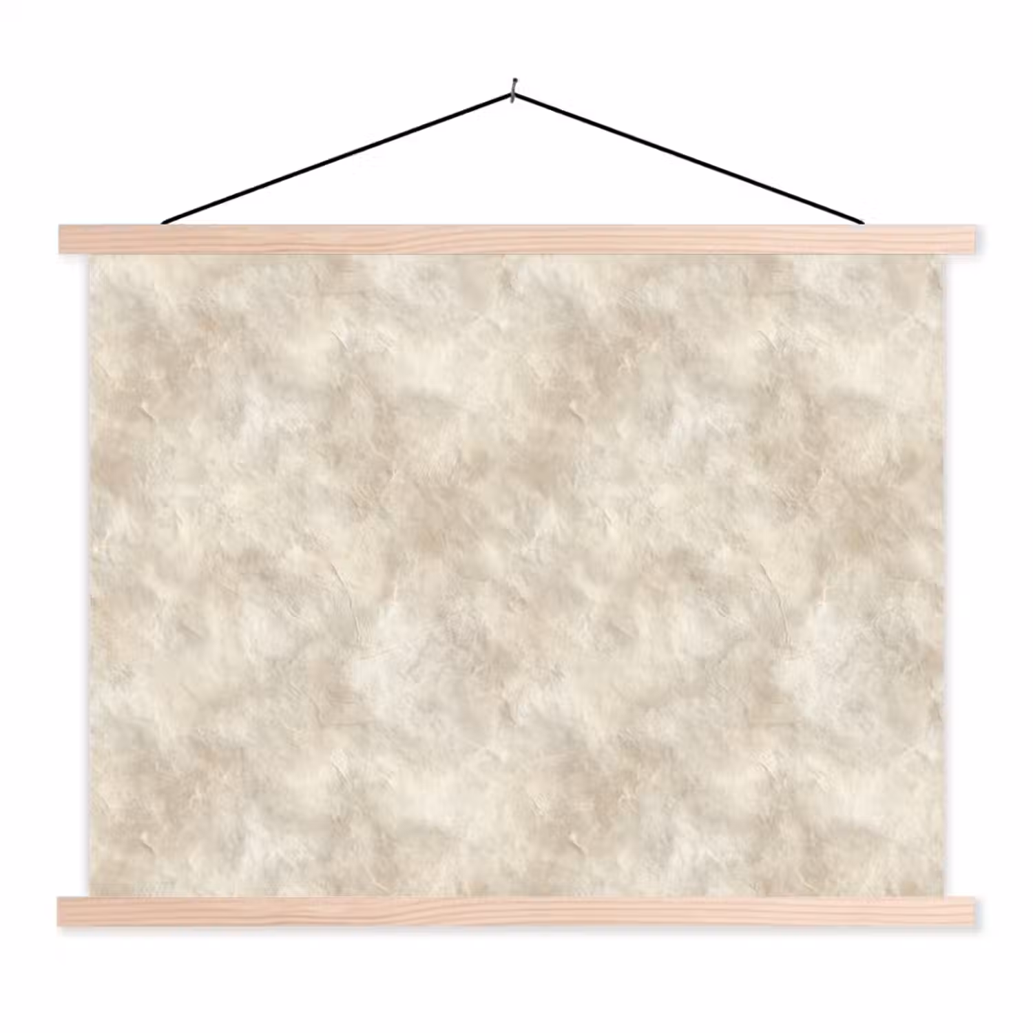Beige - Reliëfstructuur - Natuursteen textielposter latten blank klein 122 -3d