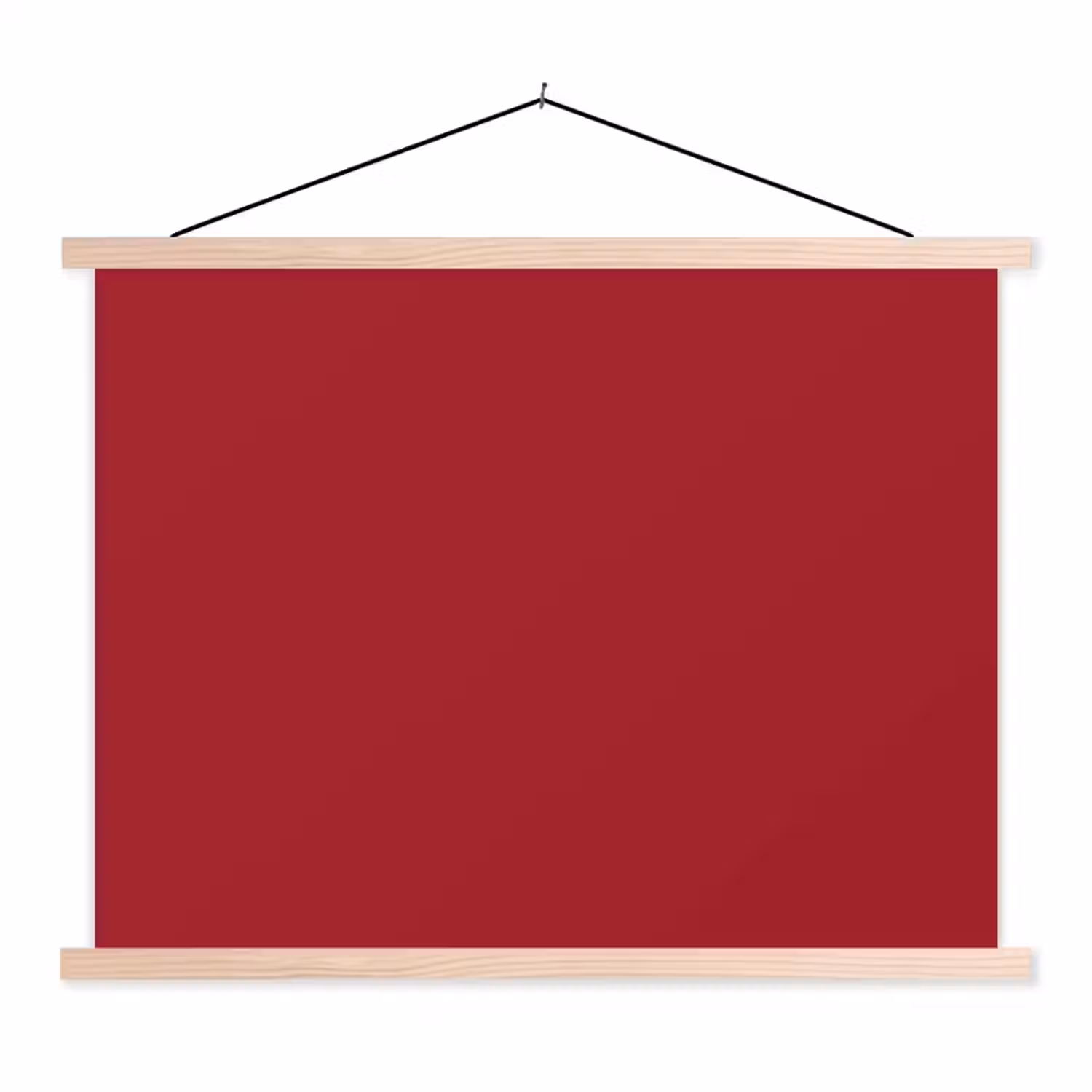 Burgundy - Wine - Rood textielposter latten blank klein 122 -3d