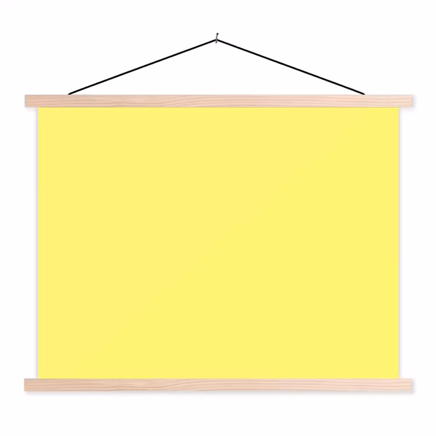 Buttery - Beige - Geel textielposter latten blank klein 122 -3d