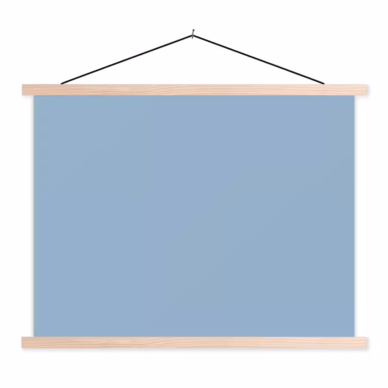 Dusty - Denim - Blauw textielposter latten blank klein 122 -3d