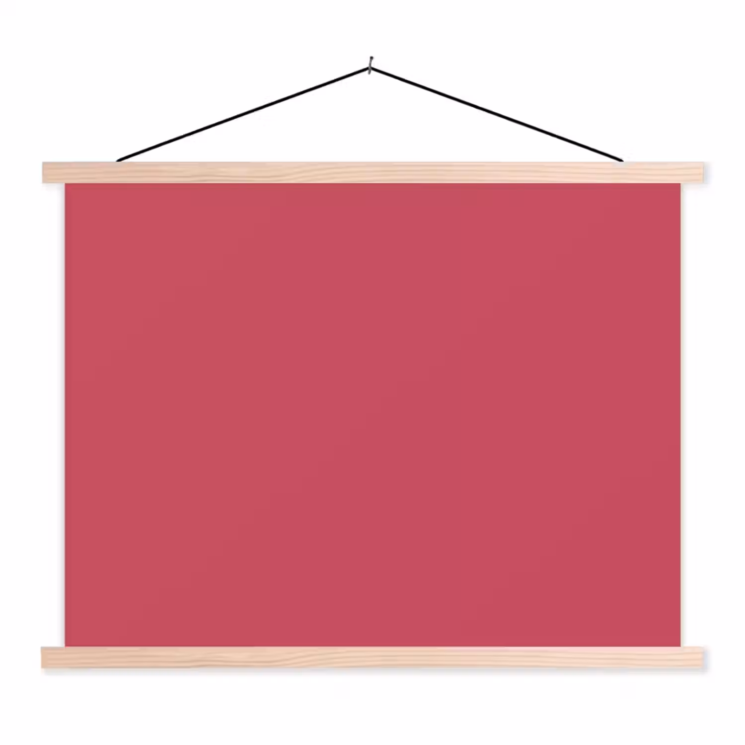 Bold - Berry - Rood textielposter latten blank klein 122 -3d
