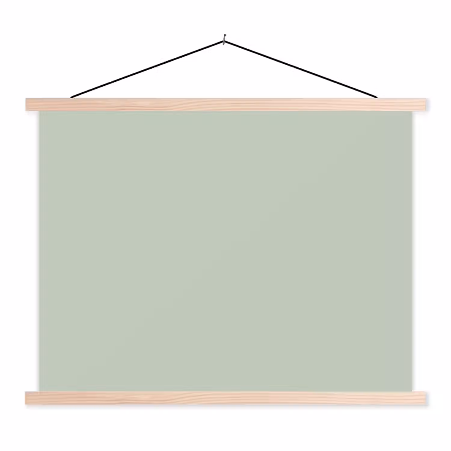 Frosted - Mint - Groen textielposter latten blank klein 122 -3d