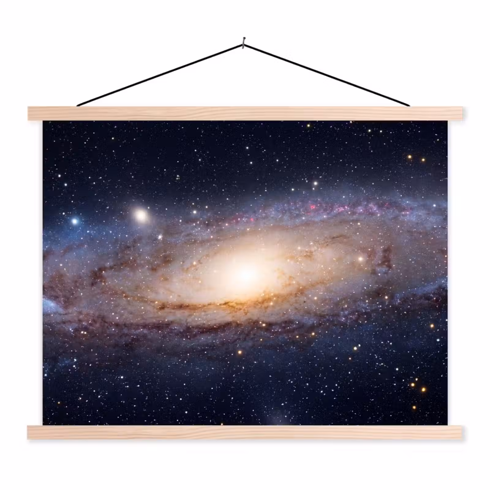 Stoffbild - Galaxie – Weltraum – Kosmos - Sterrenstelsel - Ruimte - Kosmos textielposter latten blank klein