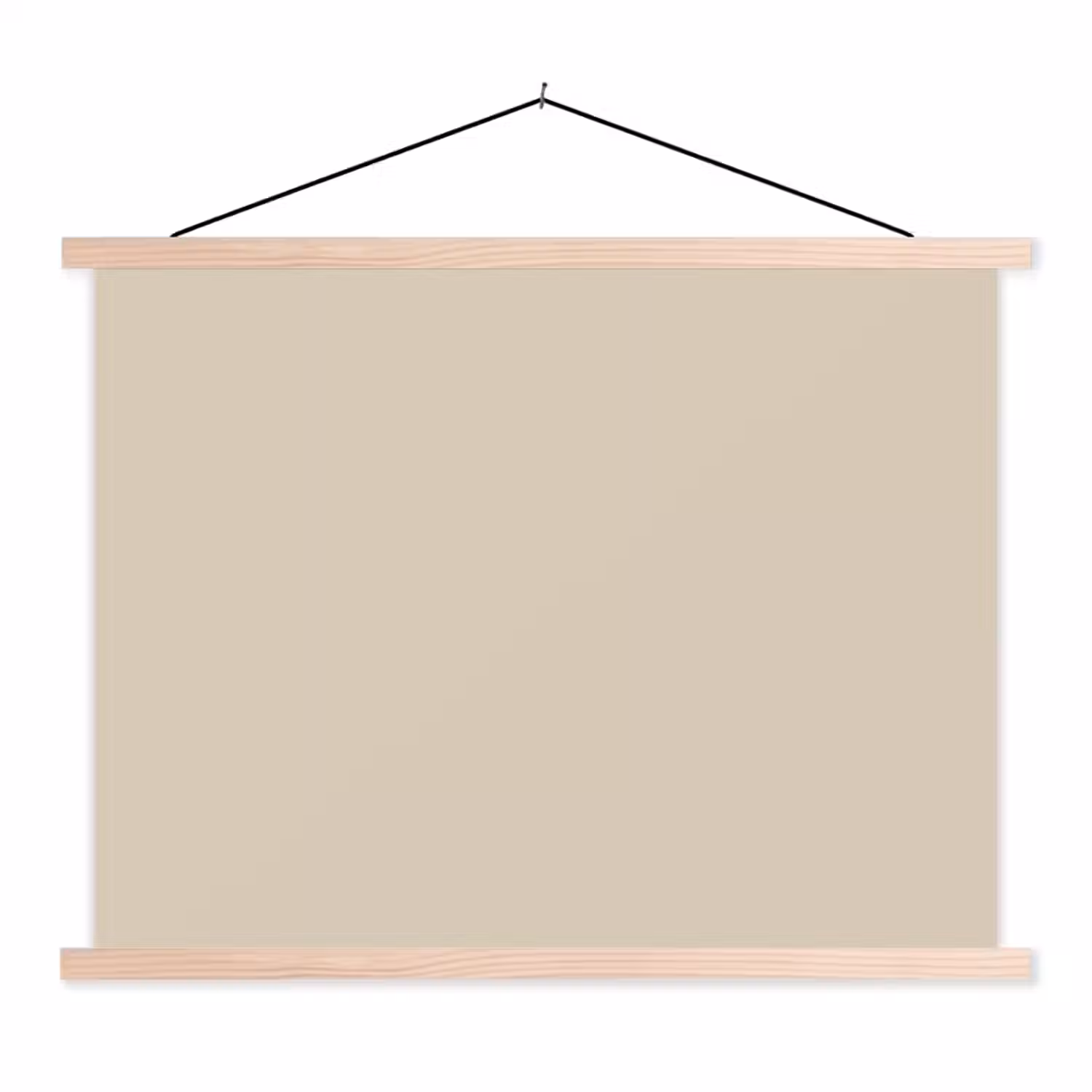 Baked - Biscuit - Nude textielposter latten blank klein 122 -3d