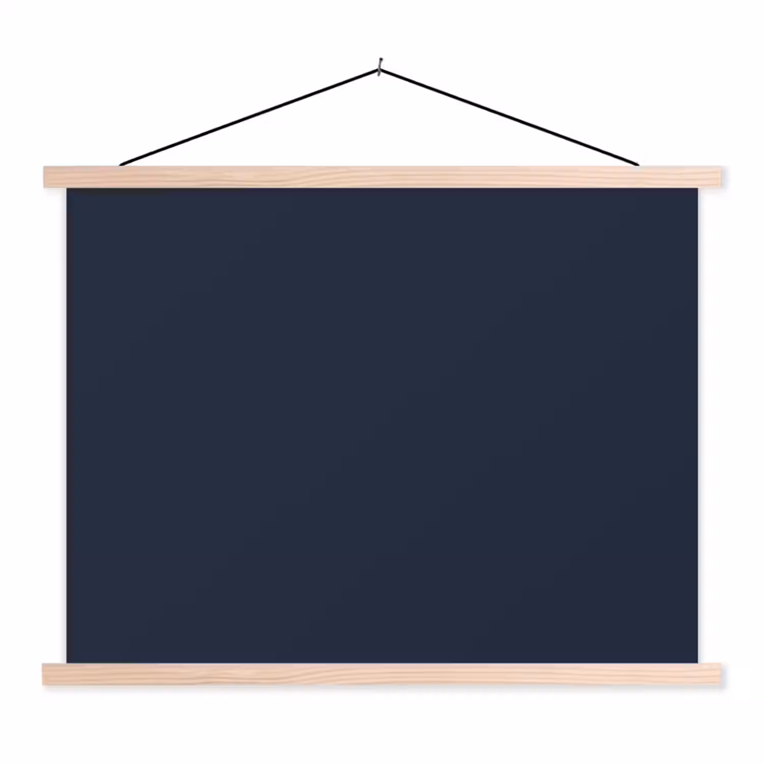 Geldersblauw - Blauw - Klassiek textielposter latten blank klein 122 -3d