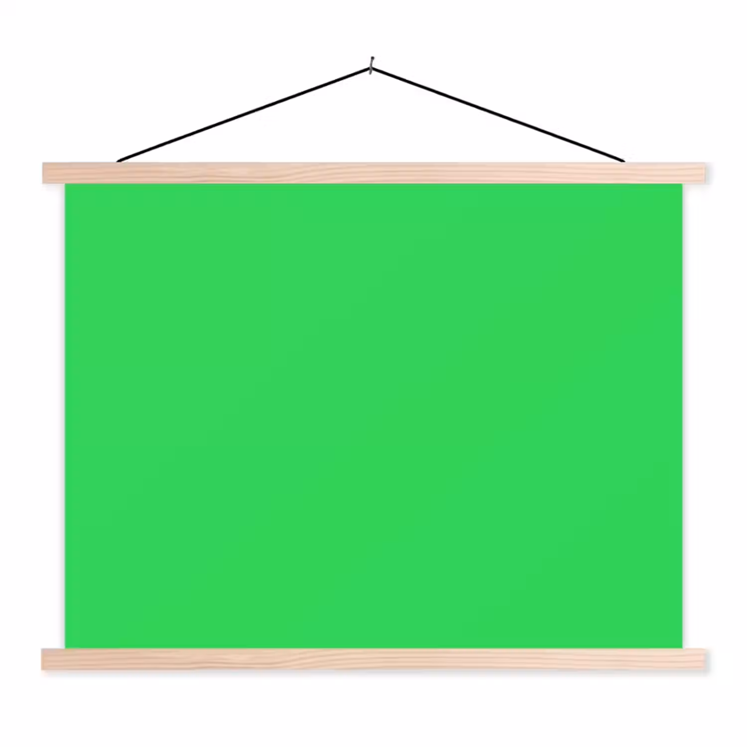 Mint - Green - Groen textielposter latten blank klein 122 -3d