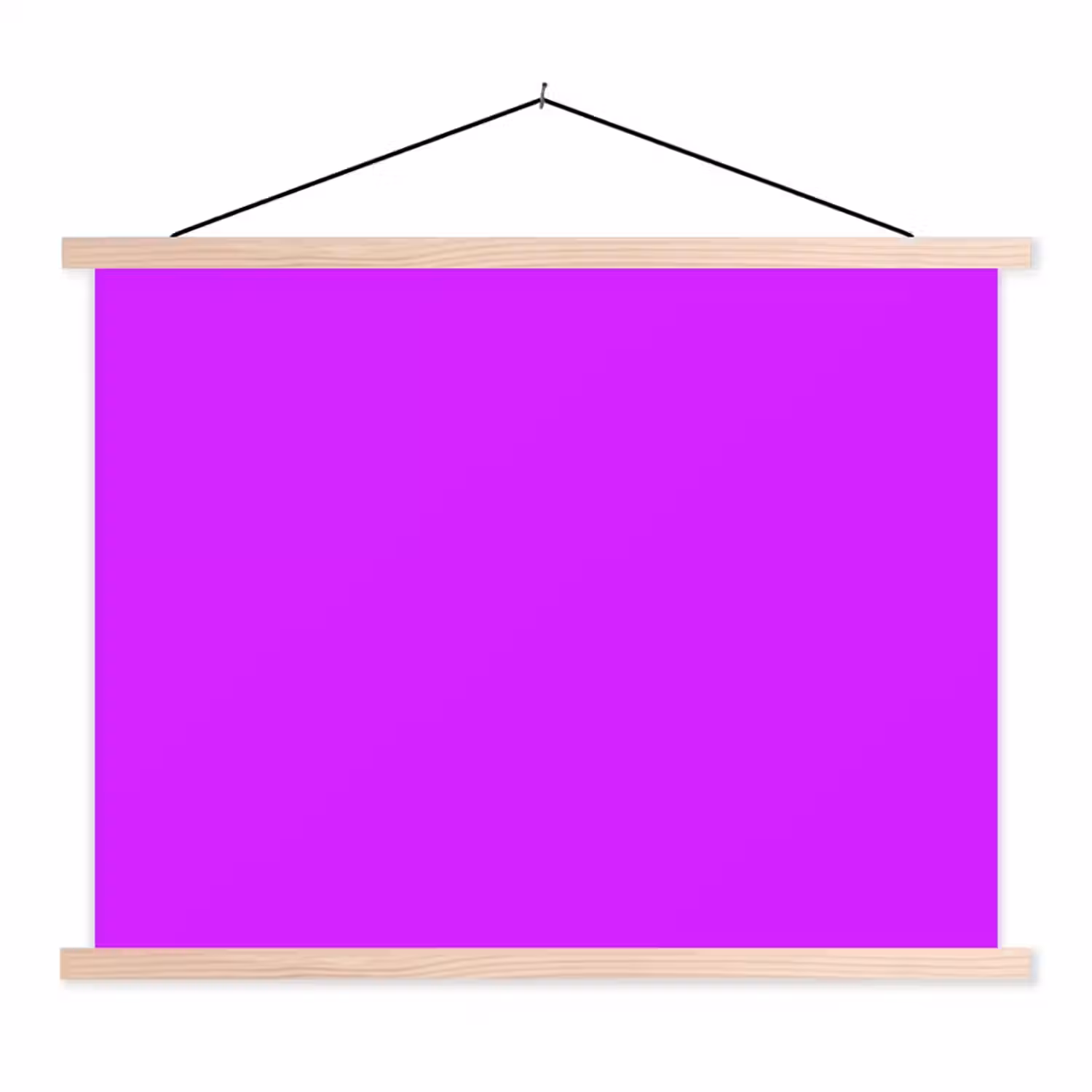 Neon - Orchid - Paars textielposter latten blank klein 122 -3d