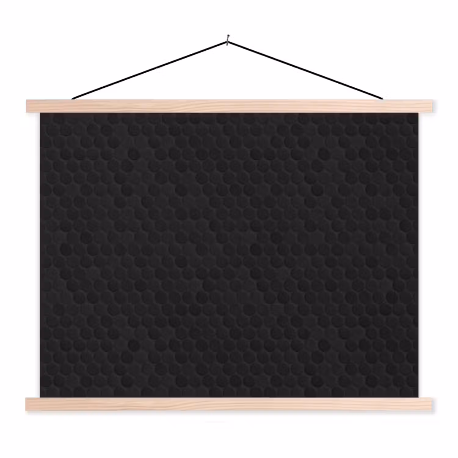 Penny - Tegel - Mat - Zwart textielposter latten blank klein 122 -3d