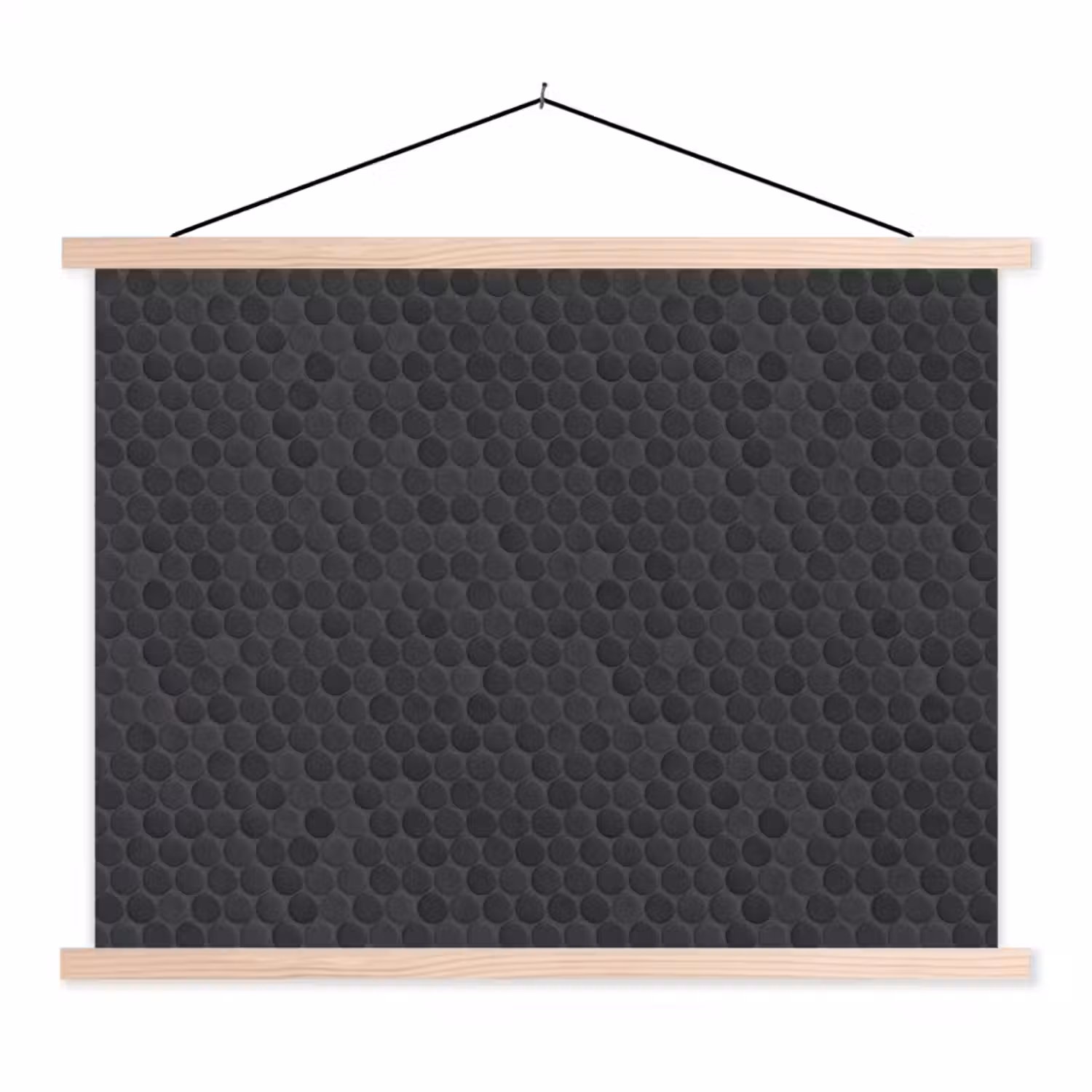 Penny - Mozaïek - Donkergrijs textielposter latten blank klein 122 -3d