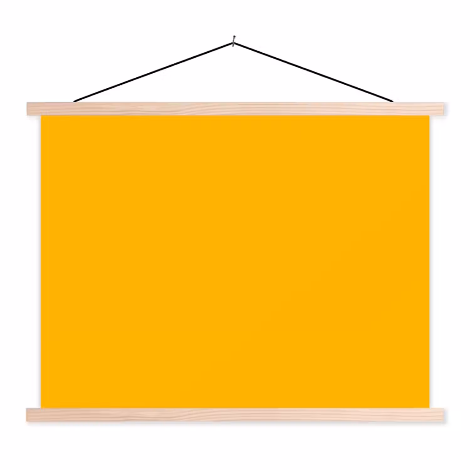 Vivid - Amber - Geel textielposter latten blank klein 122 -3d