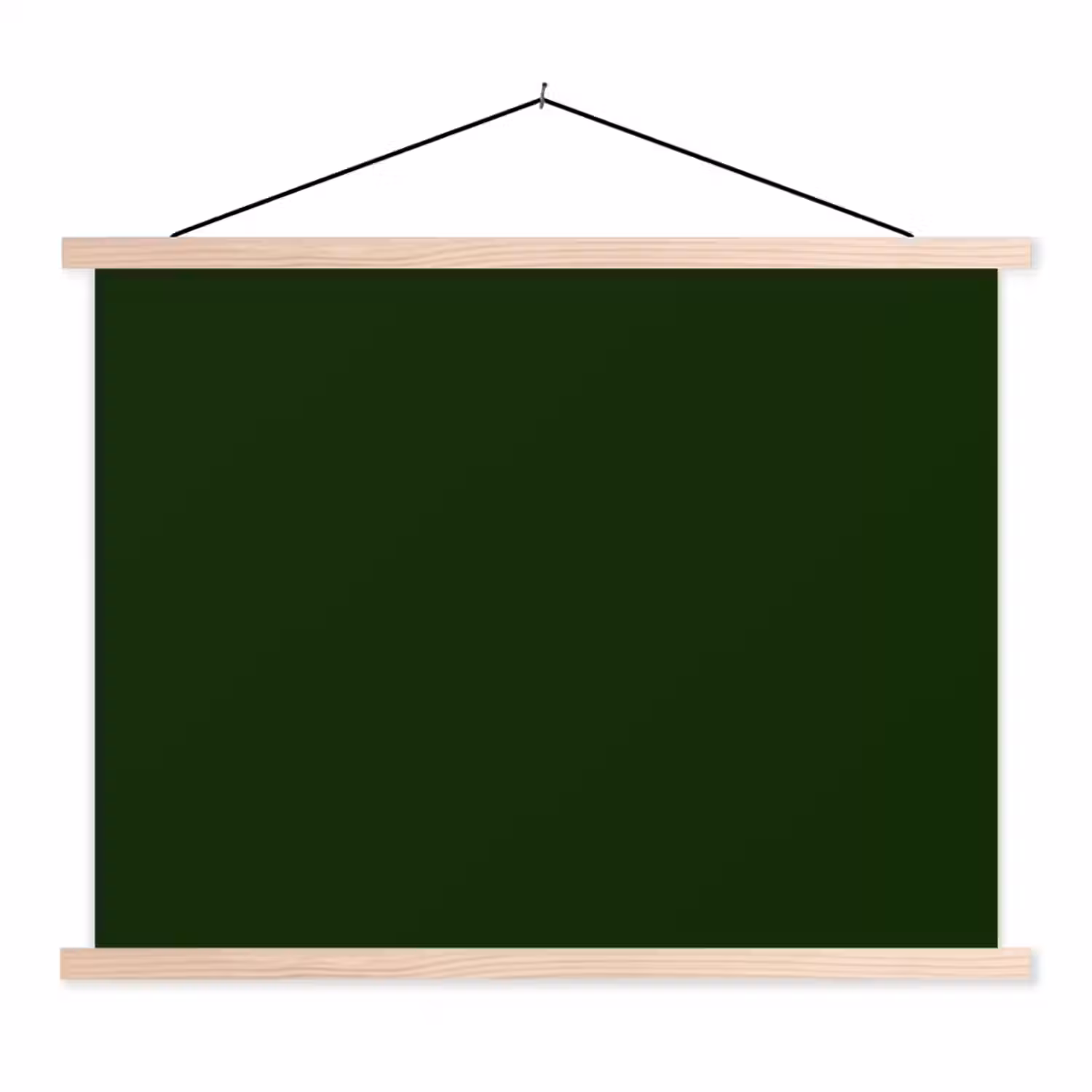 Forest - Green - Groen textielposter latten blank klein 122 -3d