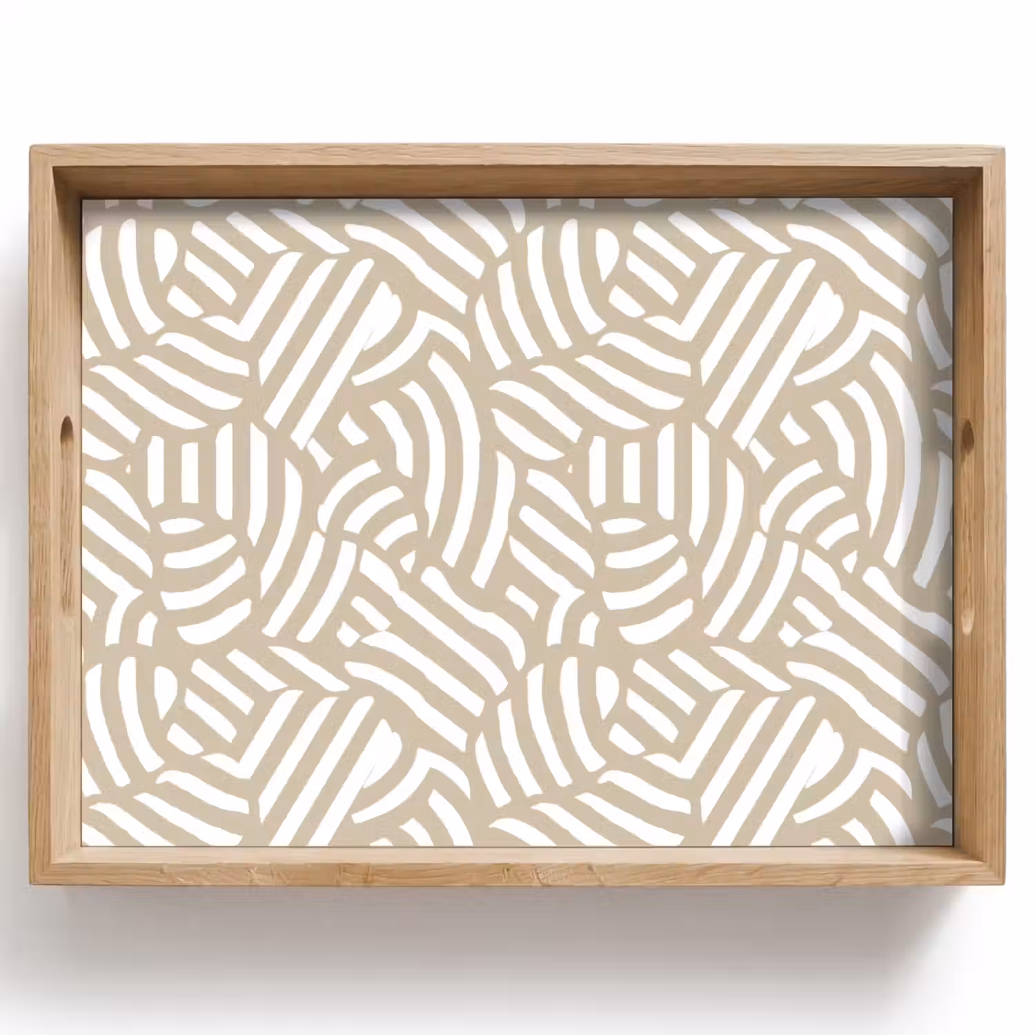 Abstract - Modern - Beige Dienblad Rechthoek middel 911 -z3d_shopping