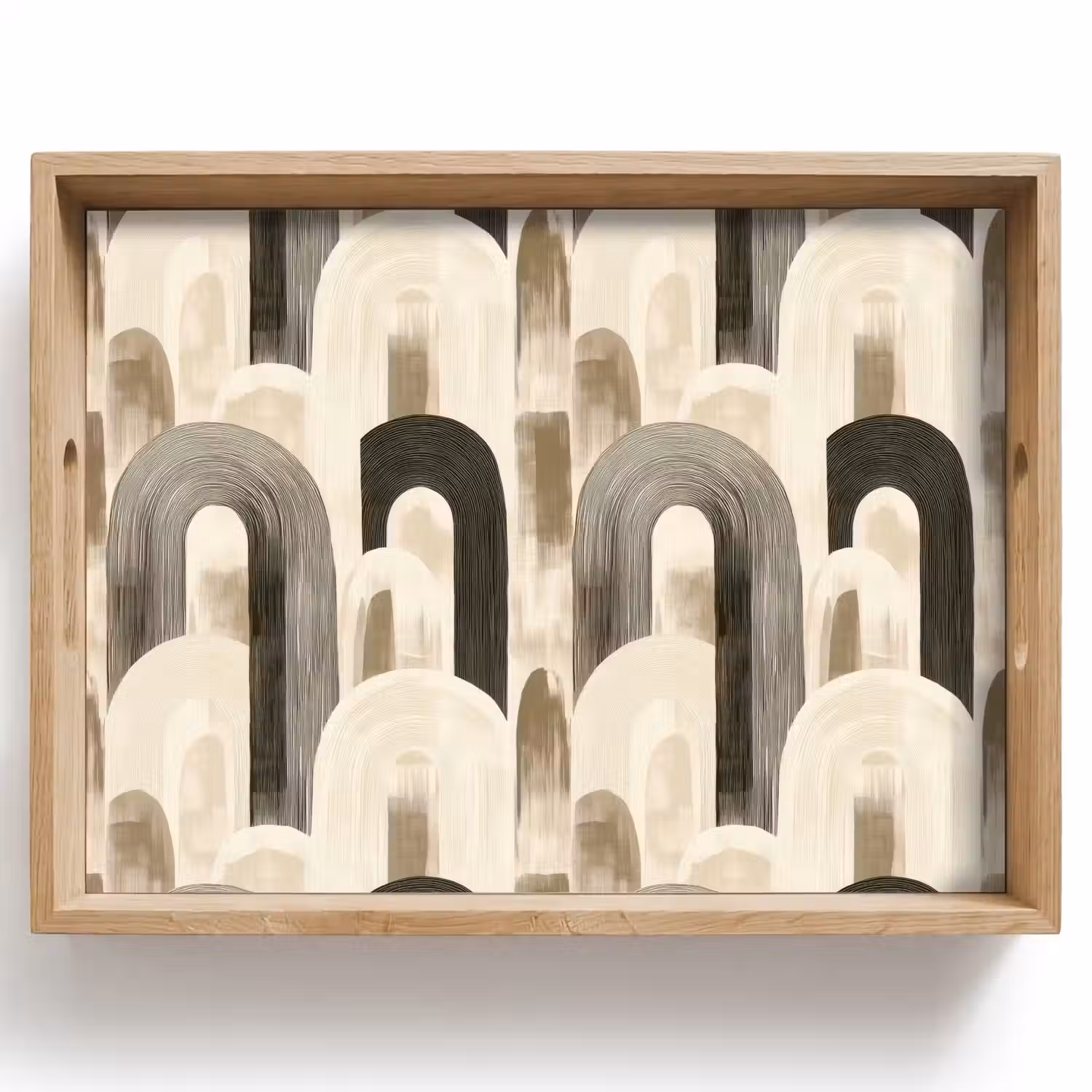 Abstract - Patroon - Bogen Dienblad Rechthoek middel 911 -z3d_shopping
