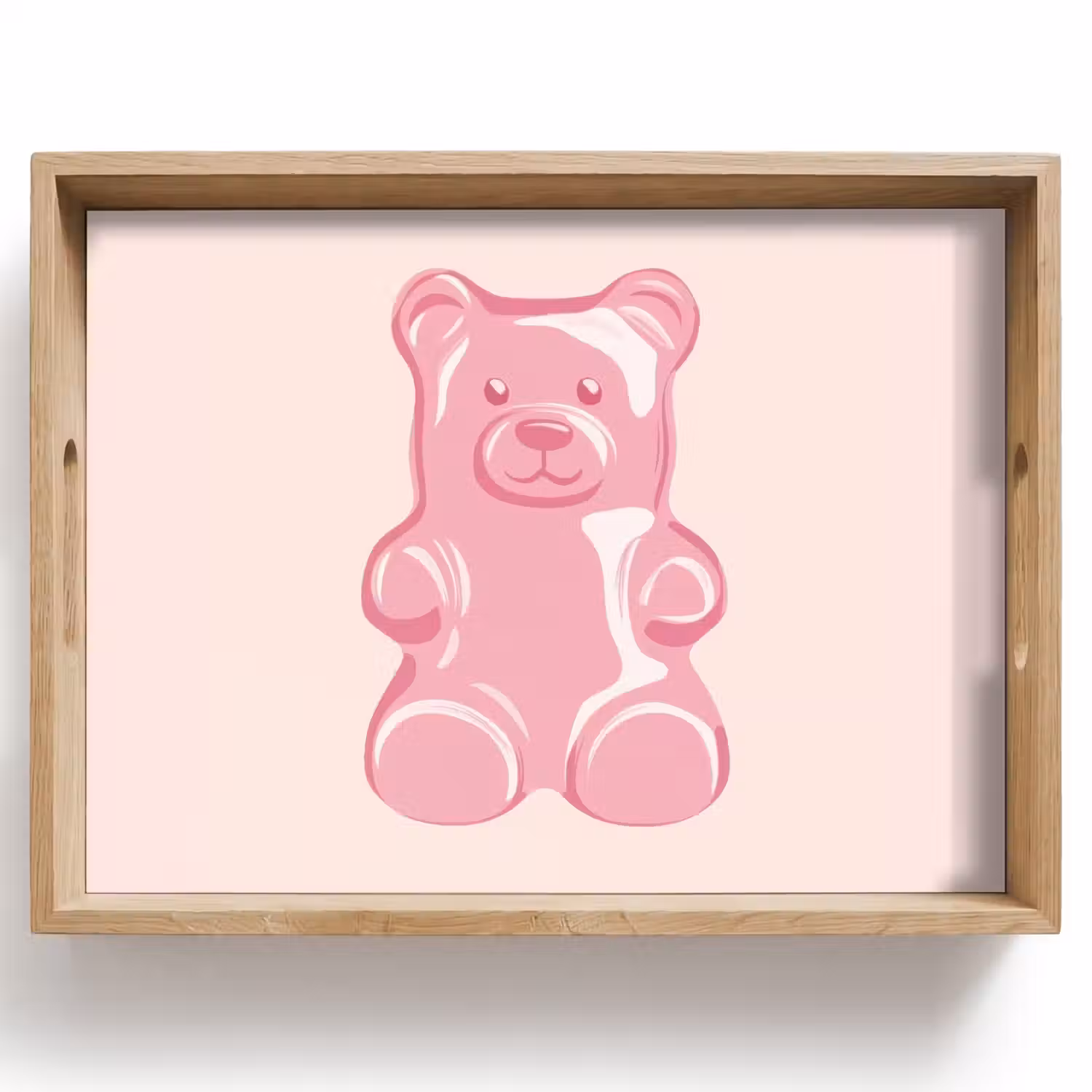 Beer - Roze - Snoep Dienblad Rechthoek middel -z3d_shopping
