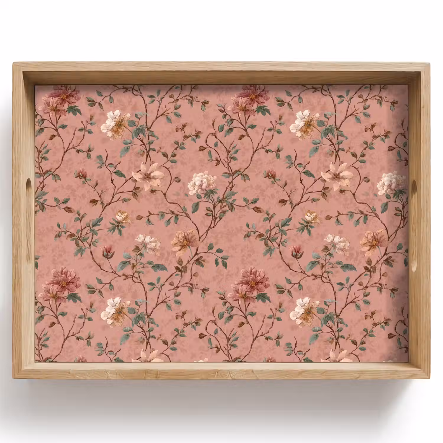 Botanisch - Bloemen - Roze Dienblad Rechthoek middel 911 -z3d_shopping