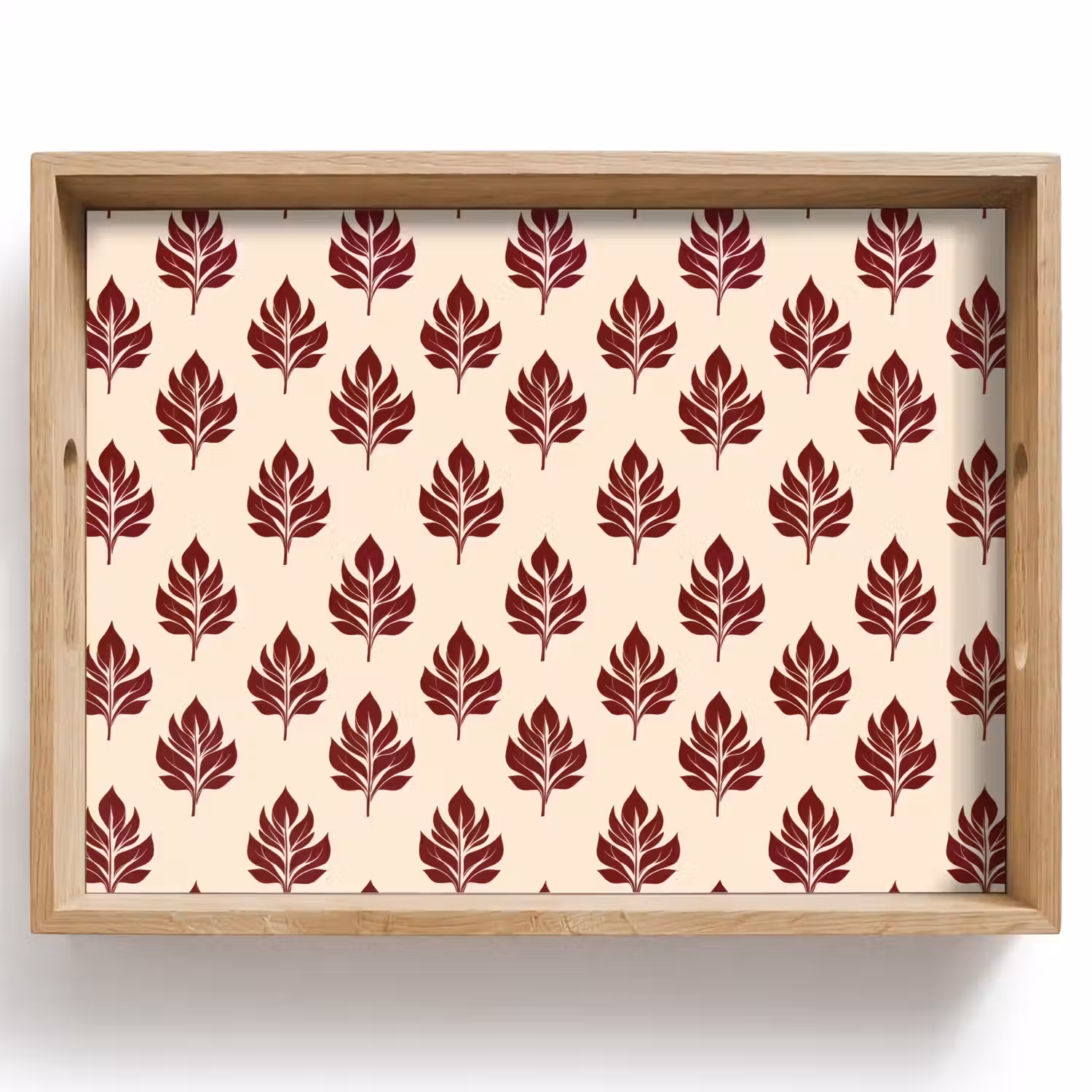 Botanisch - Patroon - Bordeaux Dienblad Rechthoek middel 911 -z3d_shopping