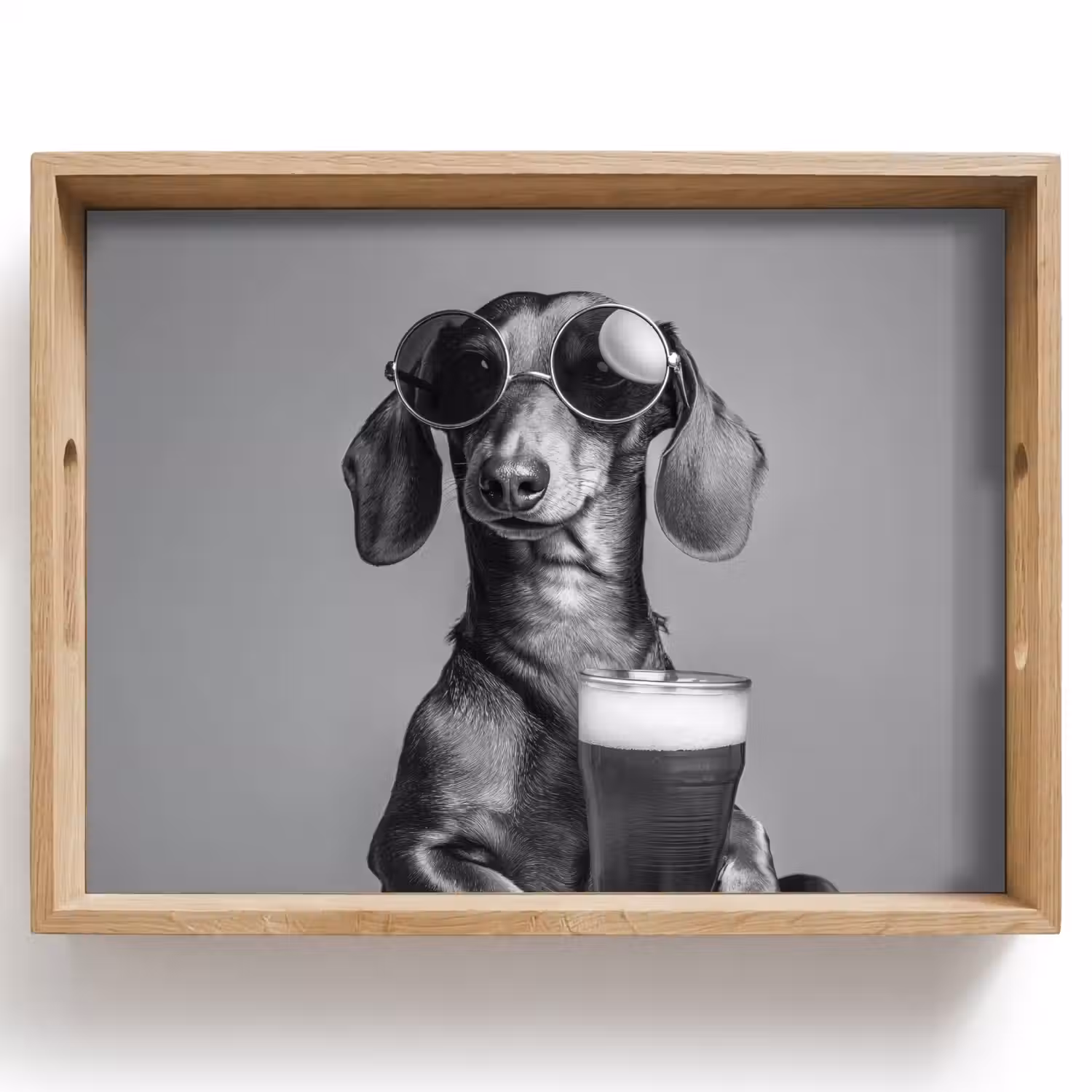 Teckel - Bier - Glas - Bril Dienblad Rechthoek middel -z3d_shopping