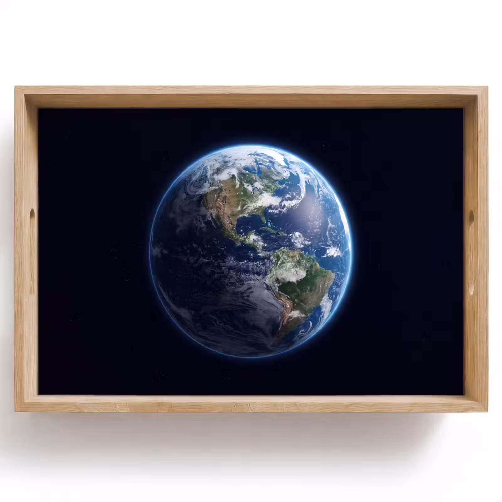 Tablett - Erde – Weltraum – Kosmos - Aarde - Ruimte - Kosmos Dienblad Rechthoek middel