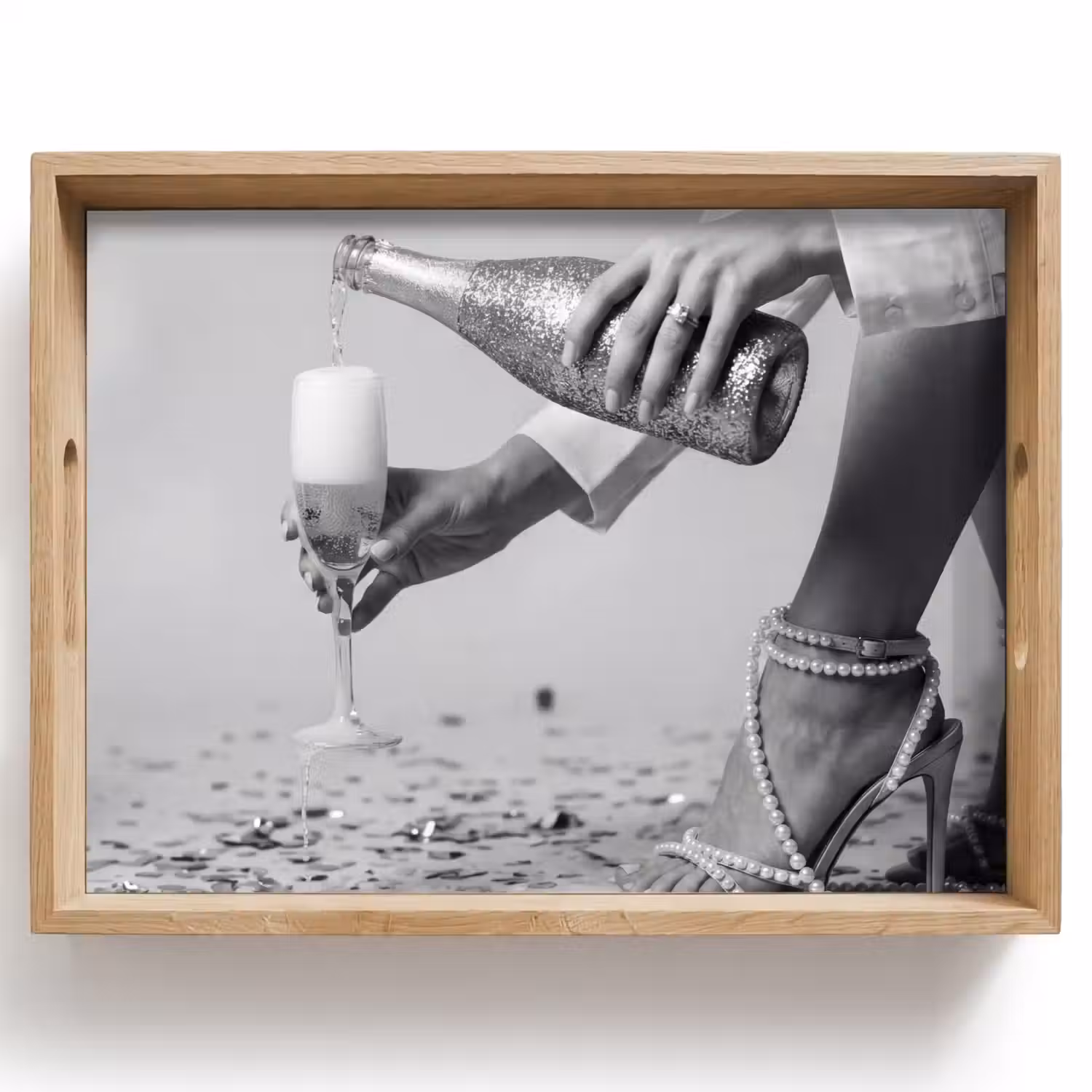 Feestelijk - Champagne - Discobal Dienblad Rechthoek middel -z3d_shopping
