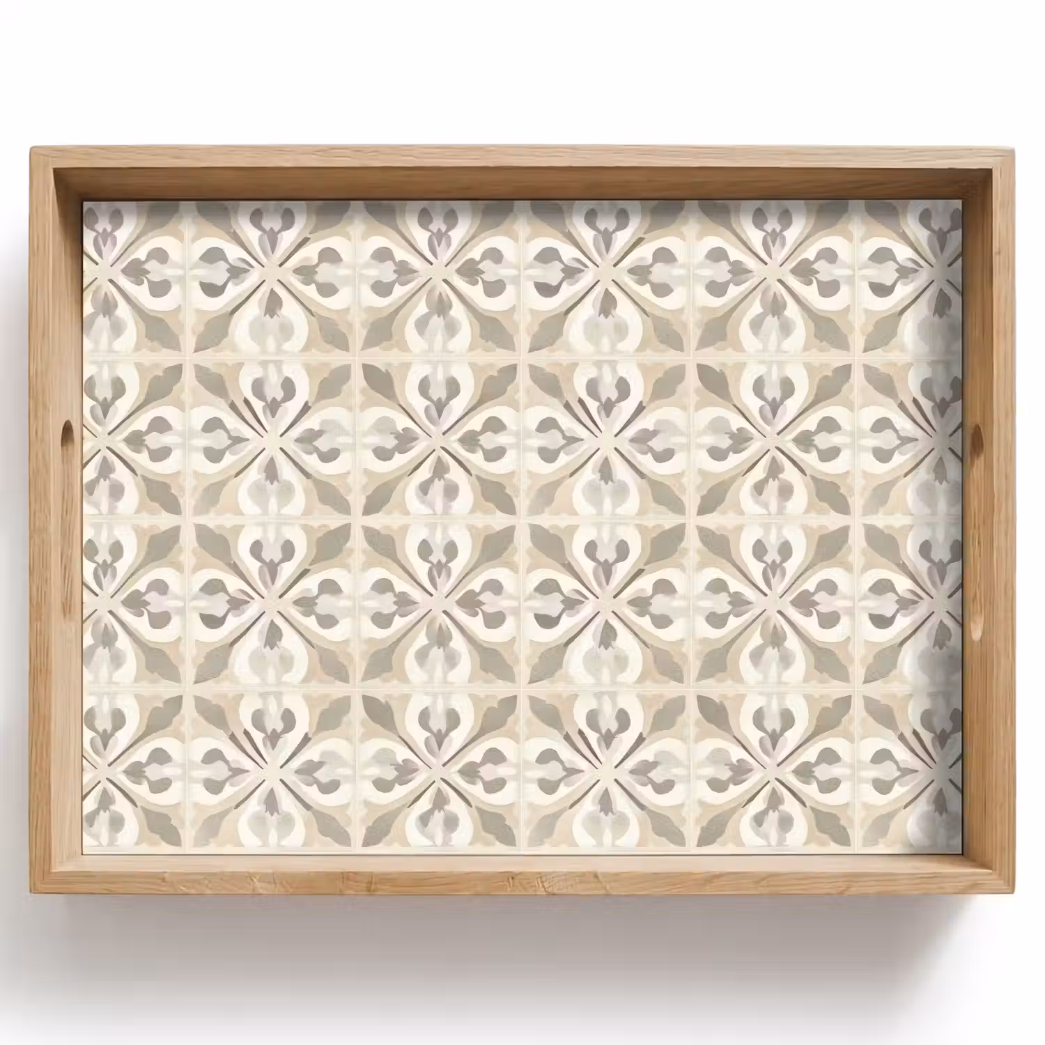 Tegel - Motief - Beige Dienblad Rechthoek middel 911 -z3d_shopping
