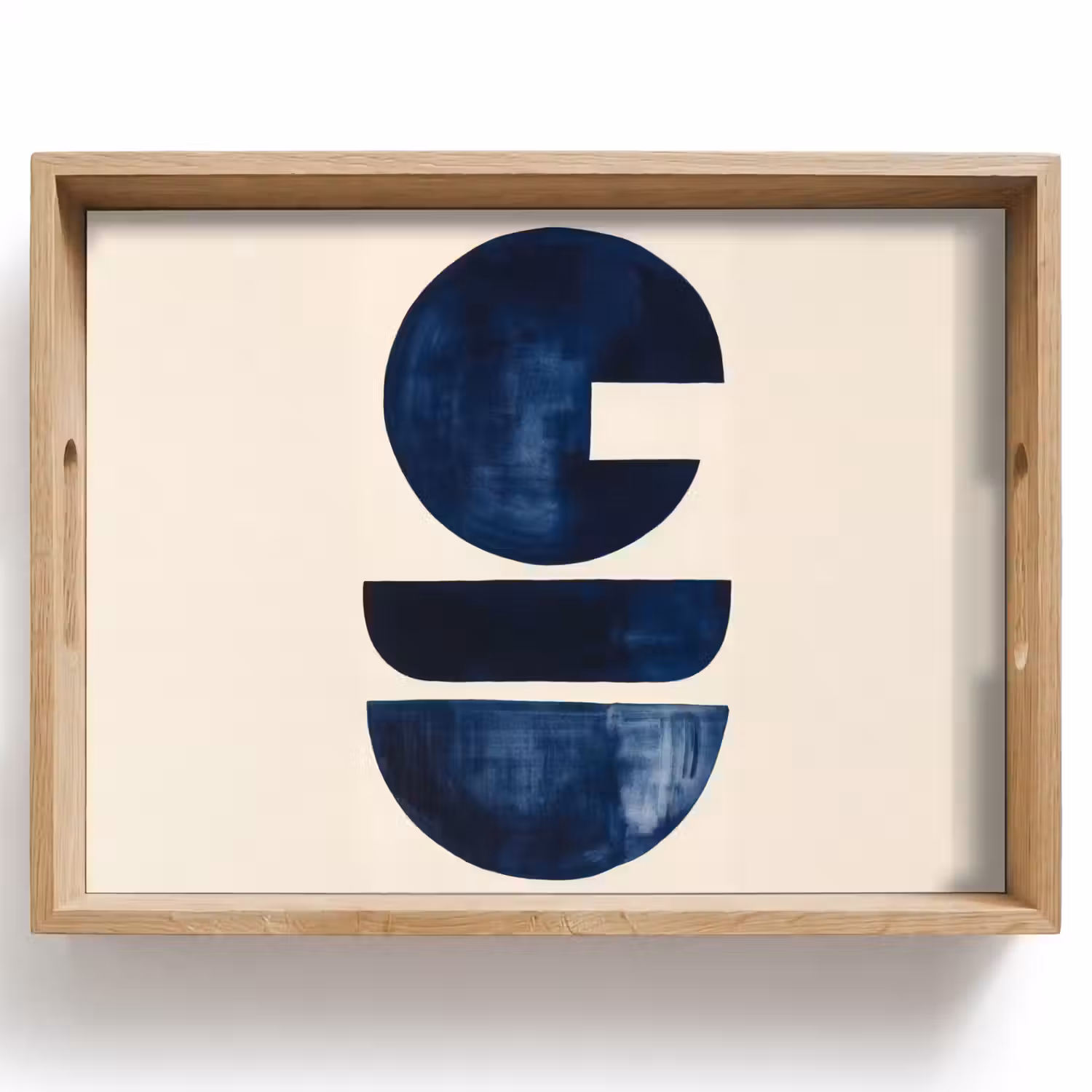 Vormen - Blauw - Abstract Dienblad Rechthoek middel -z3d_shopping