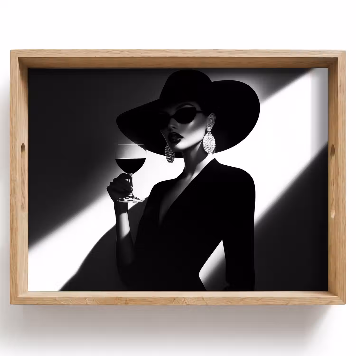 Vrouw - Wijn - Chic Dienblad Rechthoek middel -z3d_shopping