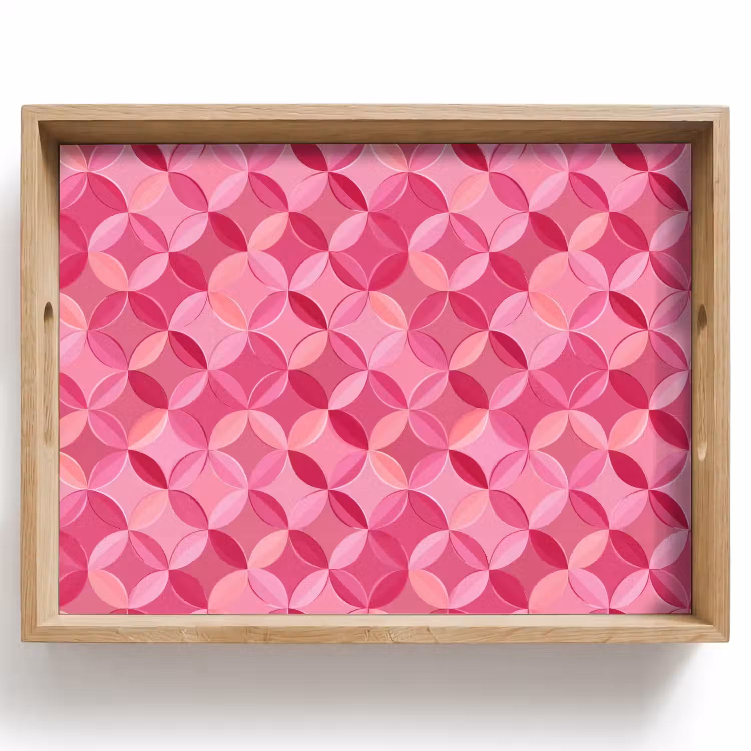 Geometrisch - Mozaïek - Modern - Roze Dienblad Rechthoek middel 911 -z3d_shopping