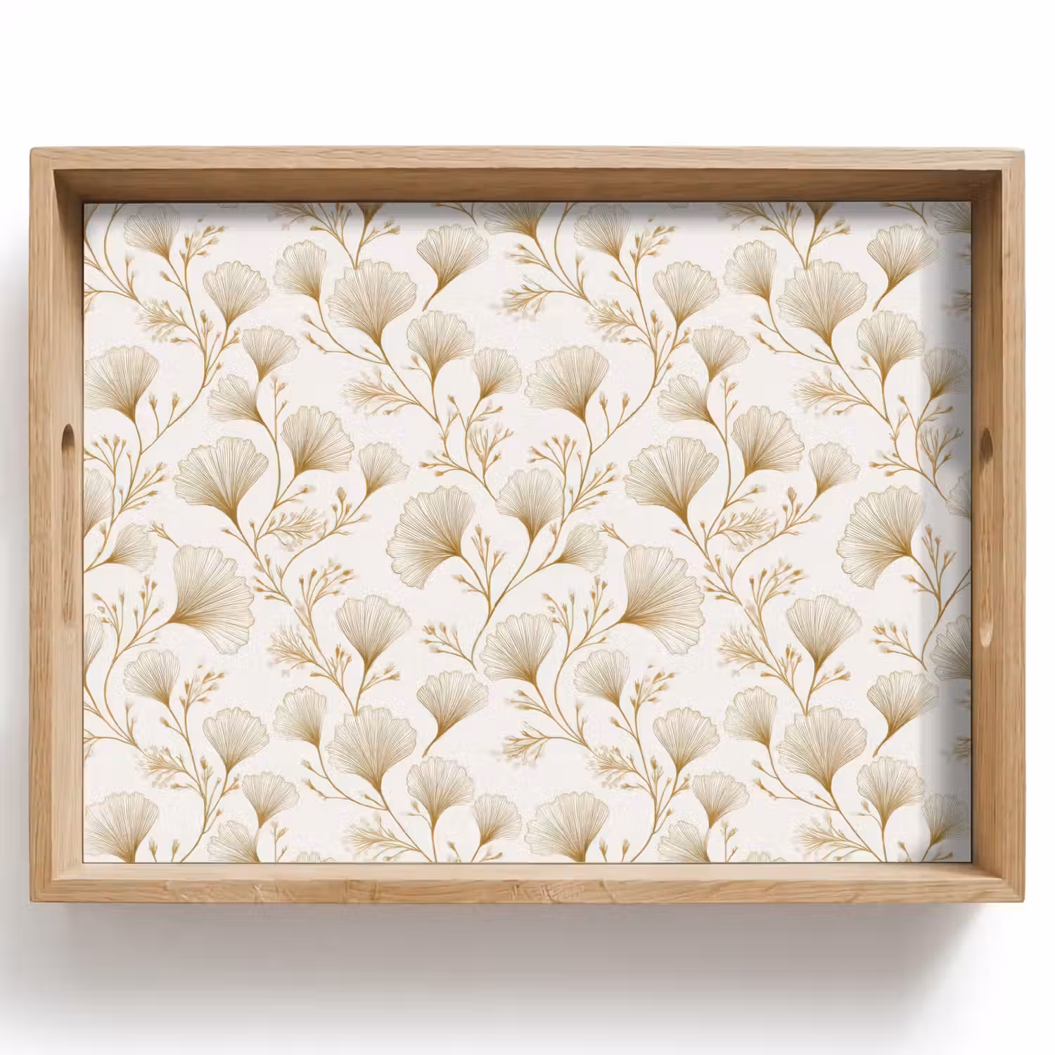 Ginkgo - Takken - Goud Dienblad Rechthoek middel 911 -z3d_shopping