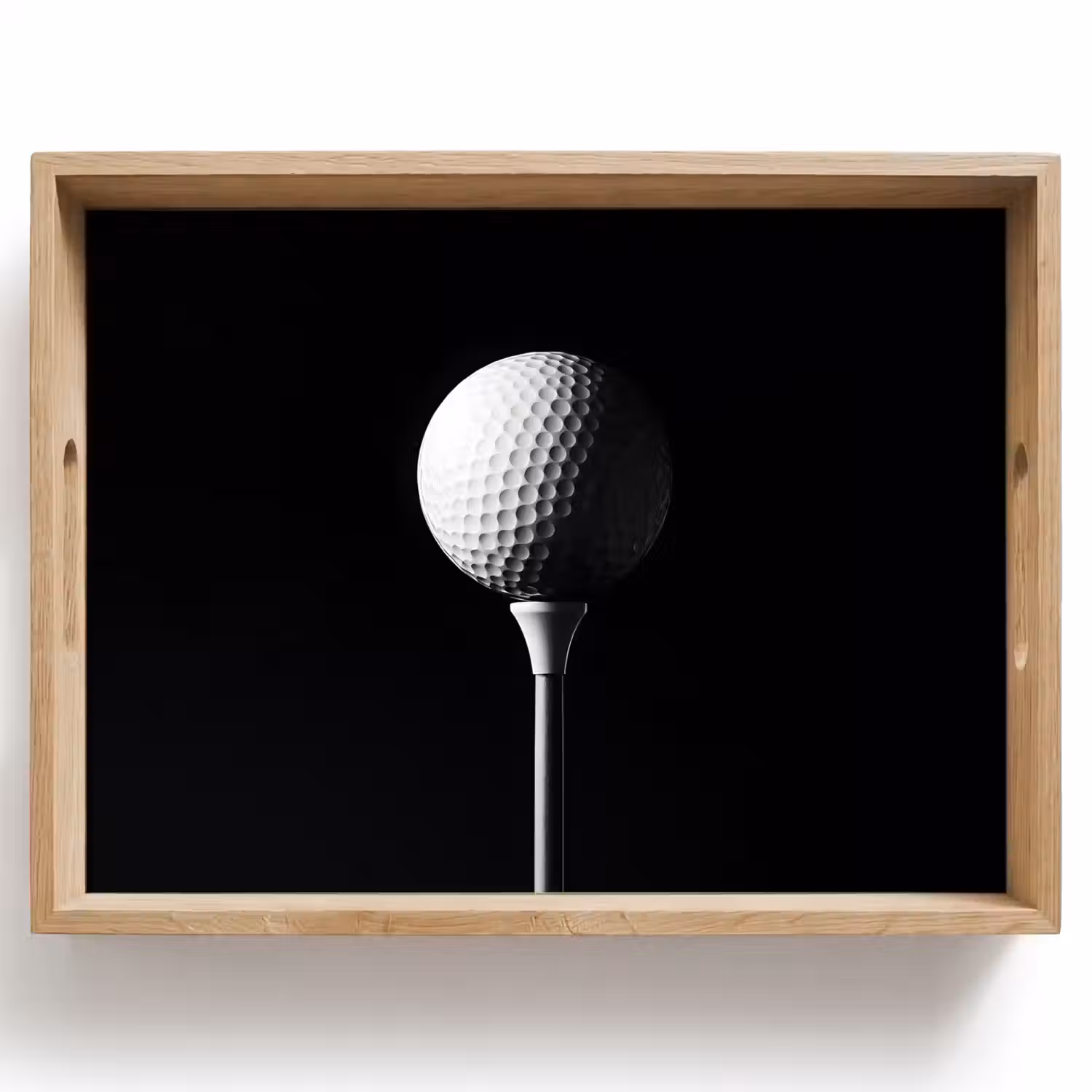 Golfbal - Minimalistisch - Wit Dienblad Rechthoek middel -z3d_shopping