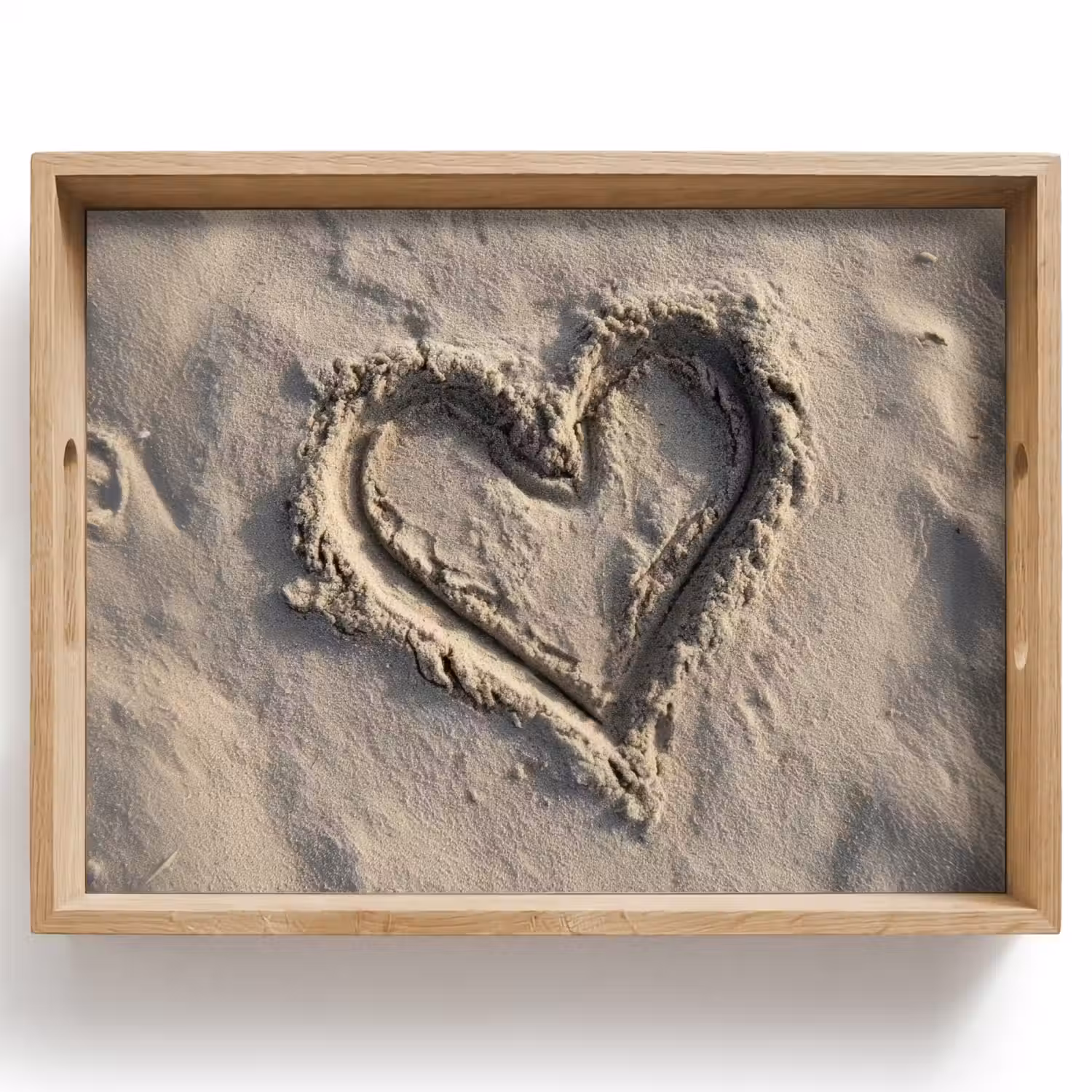 Hartvorm - Getekend - Beige - Zand Dienblad Rechthoek middel -z3d_shopping