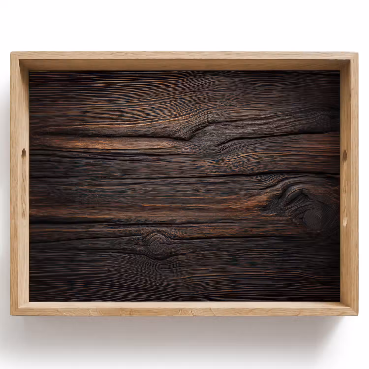 Hout - Grillige nerven Dienblad Rechthoek middel -z3d_shopping