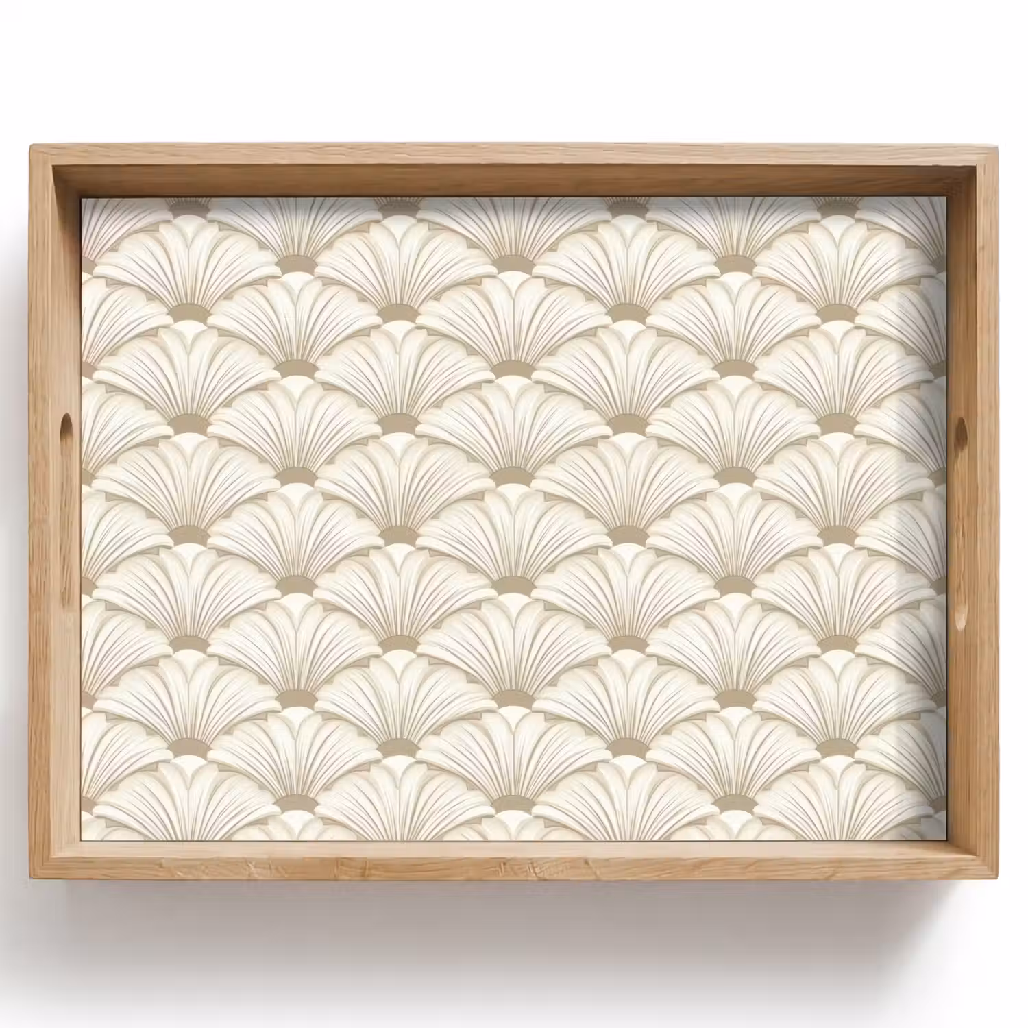 Klassiek - Art - Beige Dienblad Rechthoek middel 911 -z3d_shopping