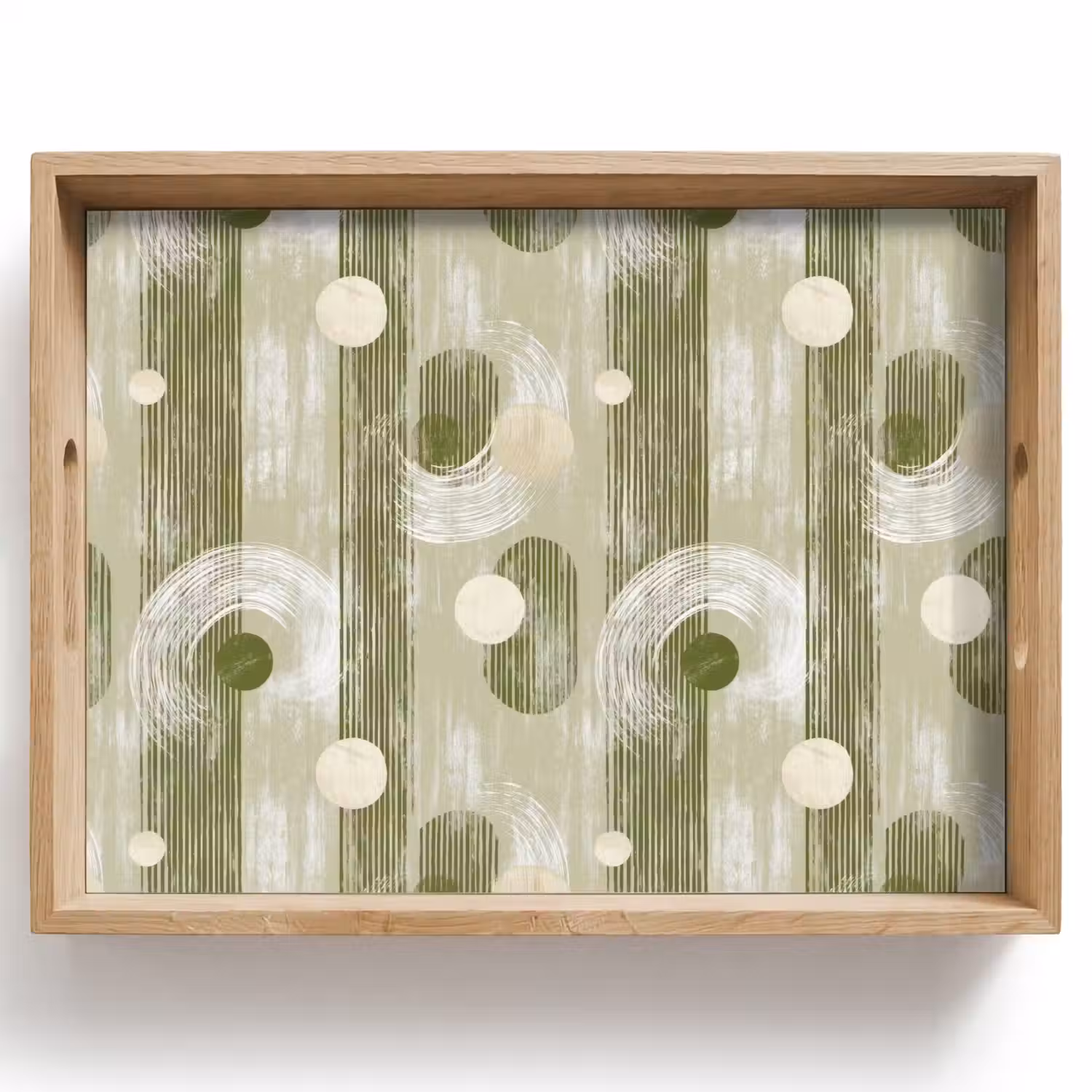 Artistiek - Modern - Groen Dienblad Rechthoek middel 911 -z3d_shopping