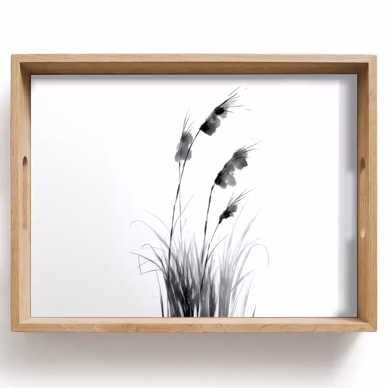 Minimalistisch - Stelen - Wit Dienblad Rechthoek middel -z3d_shopping