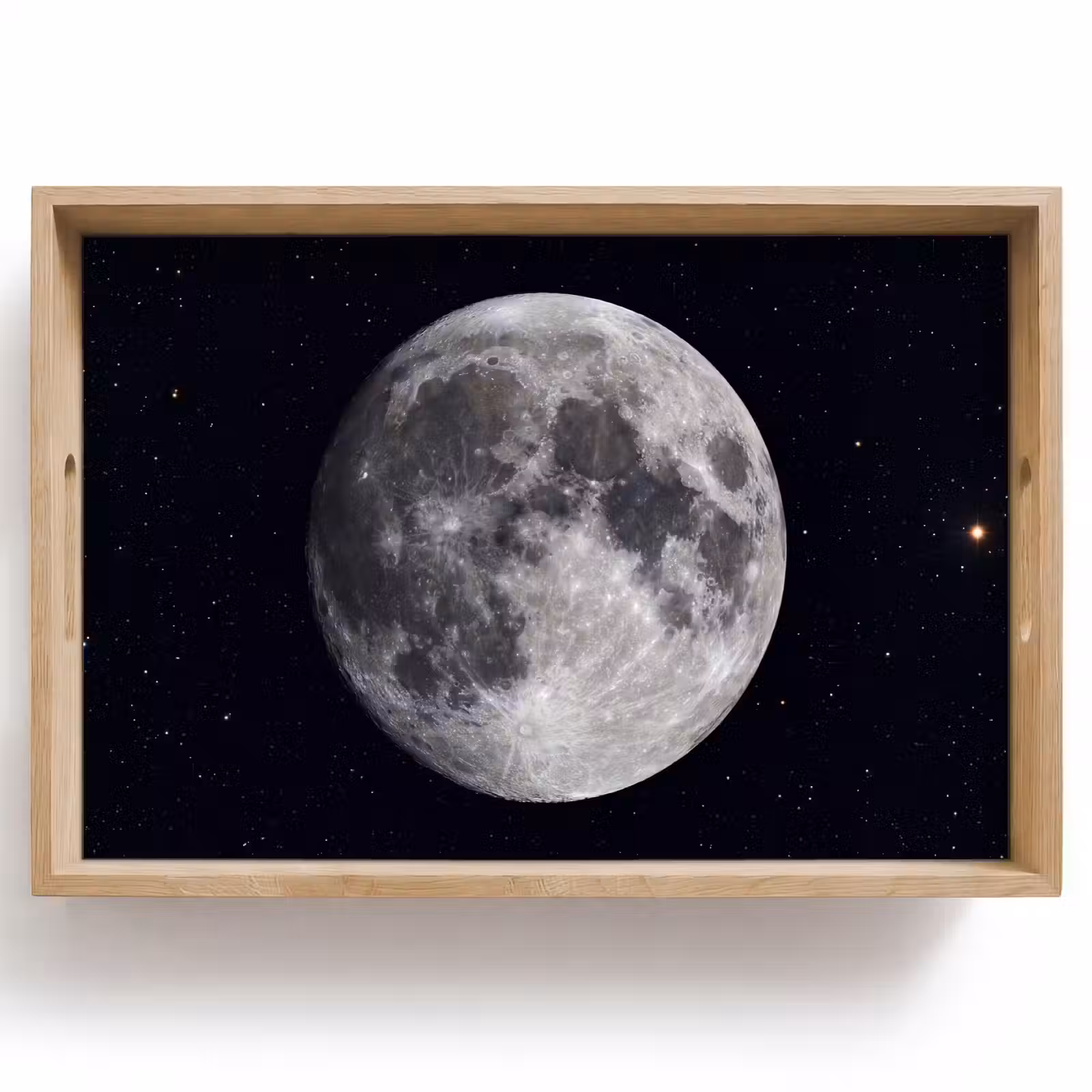 Tablett - Mond – Sterne – Weltraum - Maan - Sterren - Ruimte Dienblad Rechthoek middel