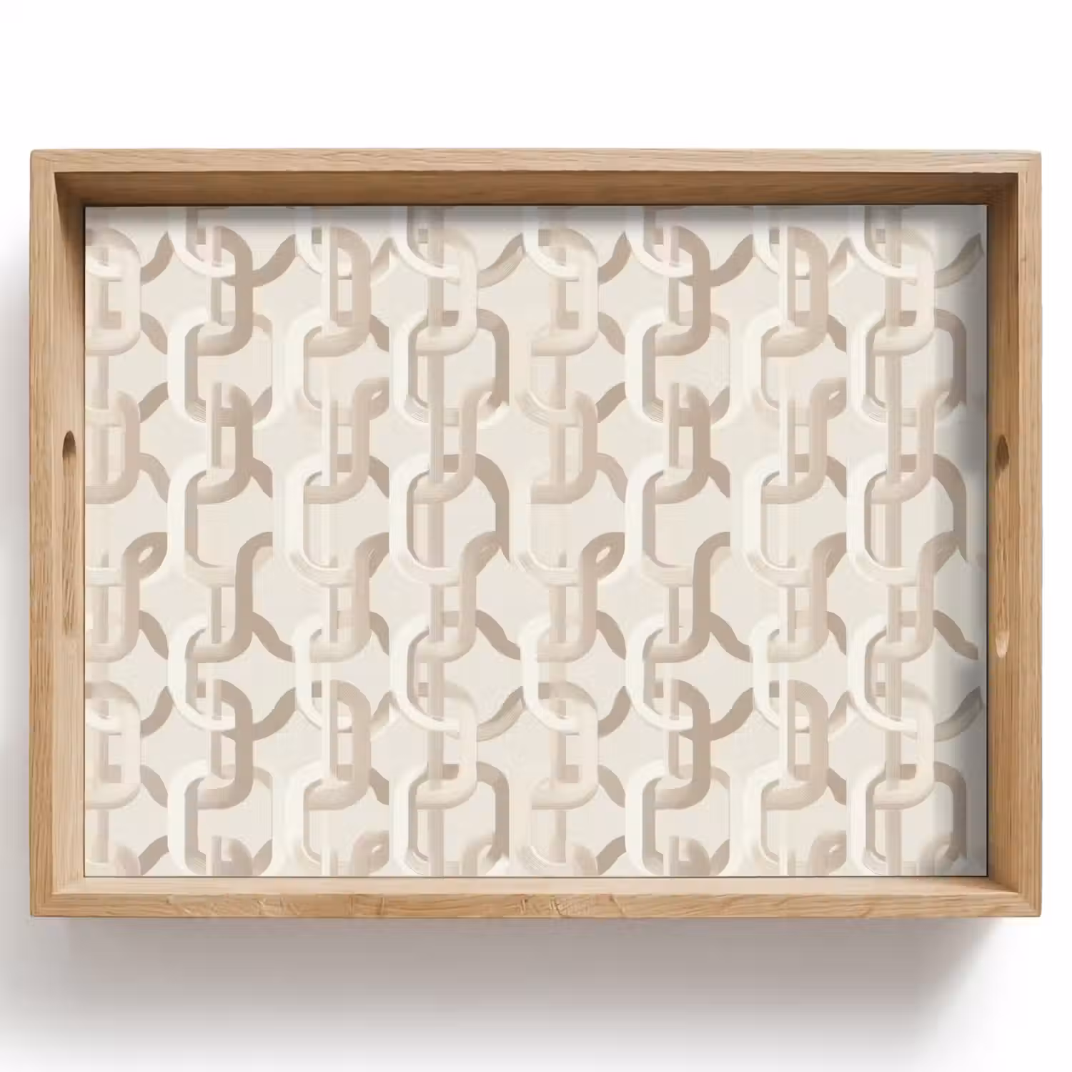 Motief - Abstract - Beige Dienblad Rechthoek middel 911 -z3d_shopping