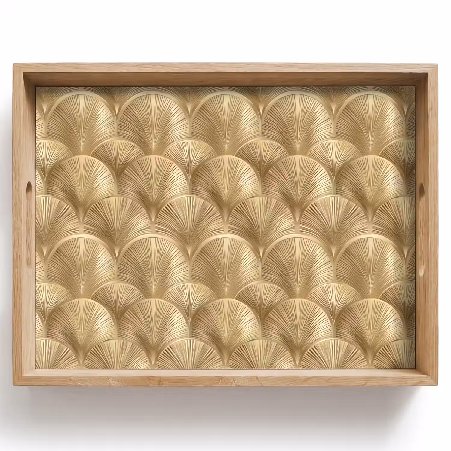 Patroon - Waaier - Goud Dienblad Rechthoek middel 911 -z3d_shopping