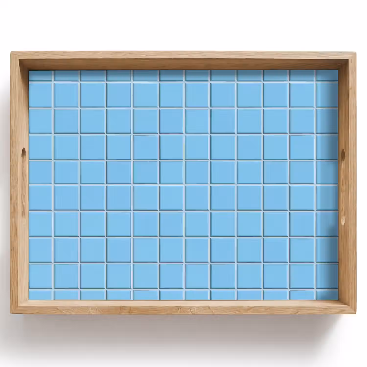 Patroon - Tegel - Pastel - Blauw Dienblad Rechthoek middel 911 -z3d_shopping