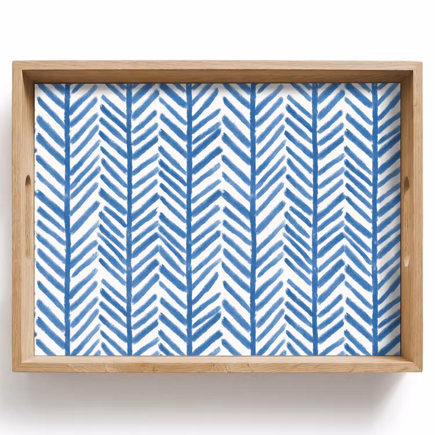 Patroon - Streep - Blauw Dienblad Rechthoek middel 911 -z3d_shopping