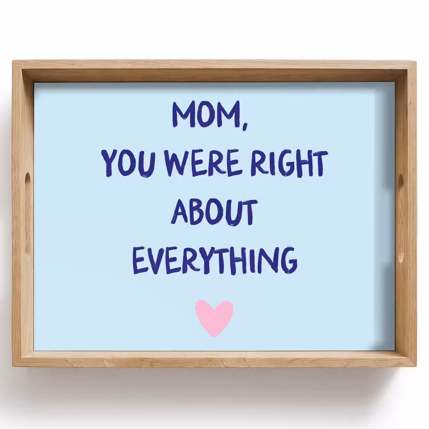 Moeder - Quote - Blauw Dienblad Rechthoek middel -z3d_shopping