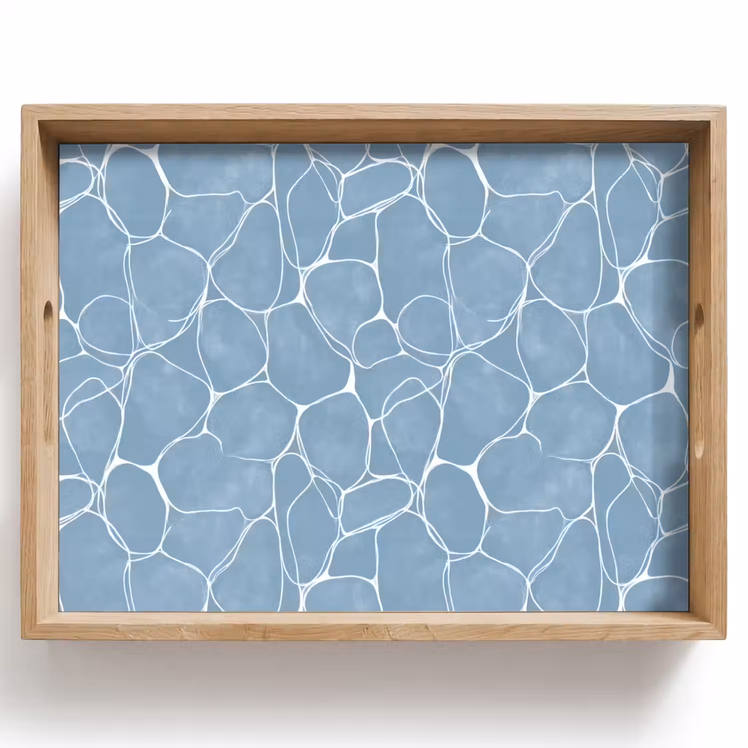 Organisch - Patroon - Blauw Dienblad Rechthoek middel 911 -z3d_shopping