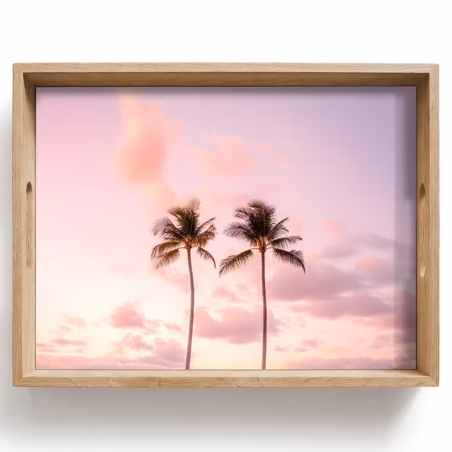 Palmbomen - Paars - Wolken - Lucht Dienblad Rechthoek middel -z3d_shopping