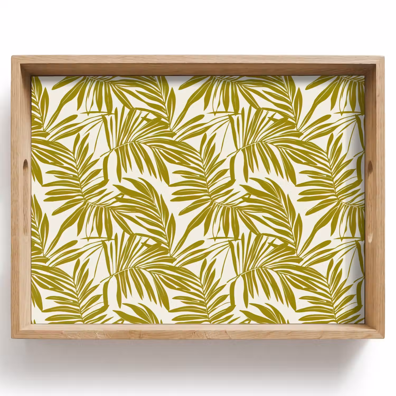 Palmblad - Patroon - Groen Dienblad Rechthoek middel 911 -z3d_shopping